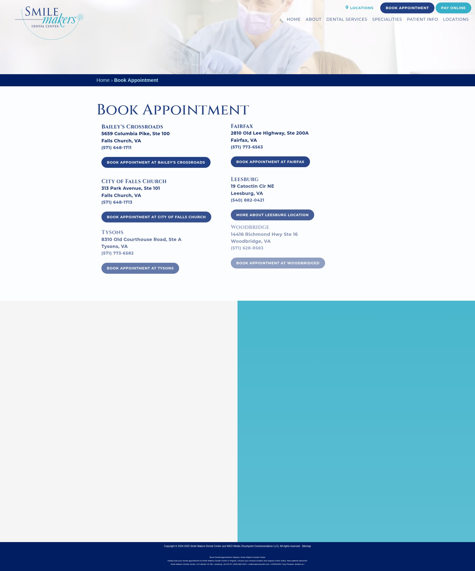 Screenshot of smilemakerscenter.com