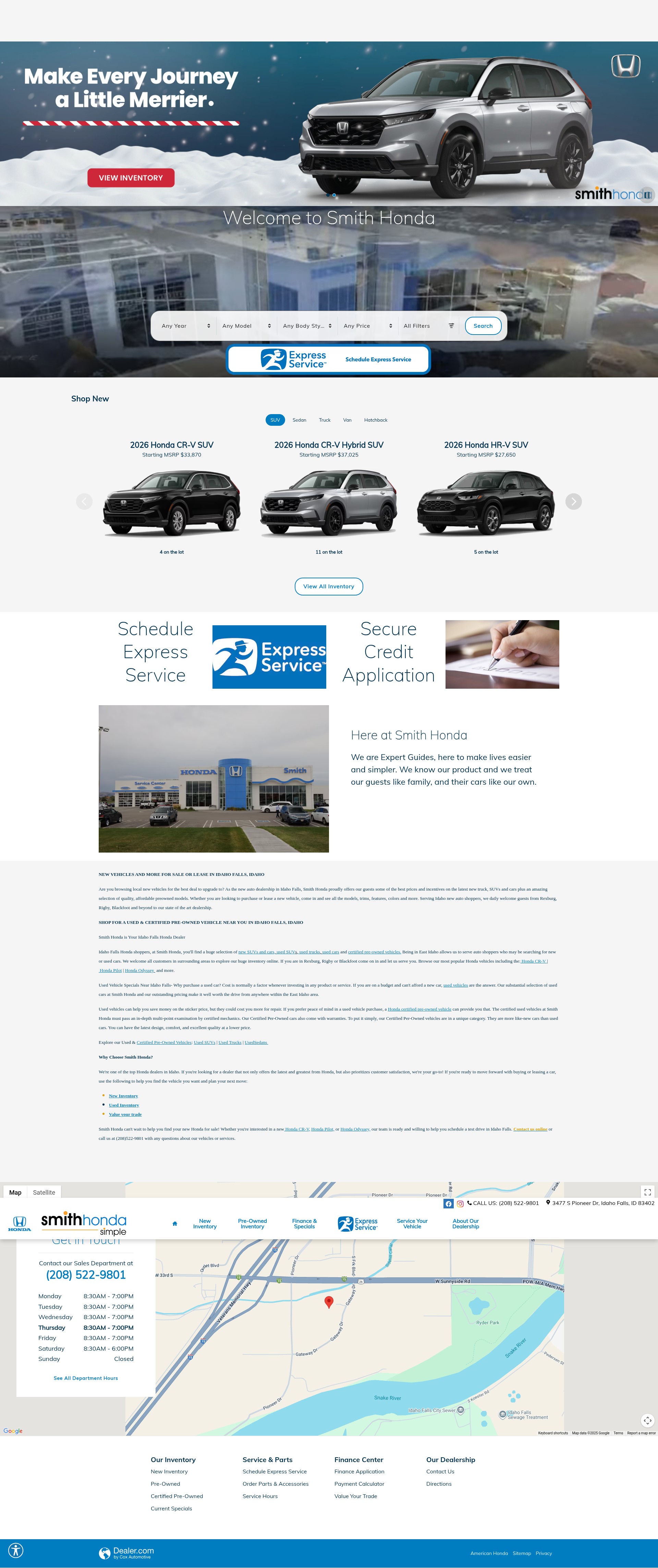 Screenshot of smithhonda.com