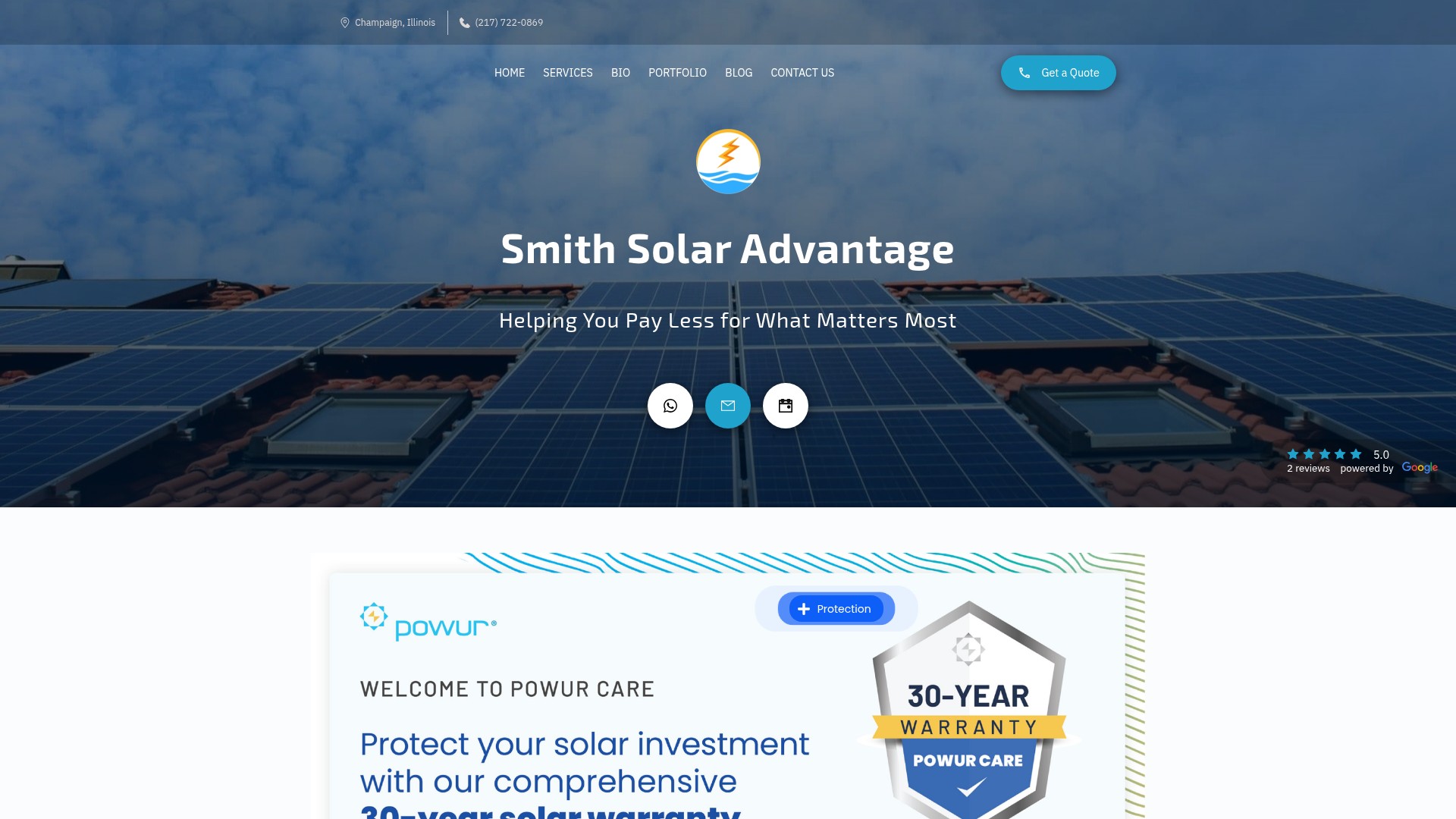 Screenshot of smithsolaradvantage.com
