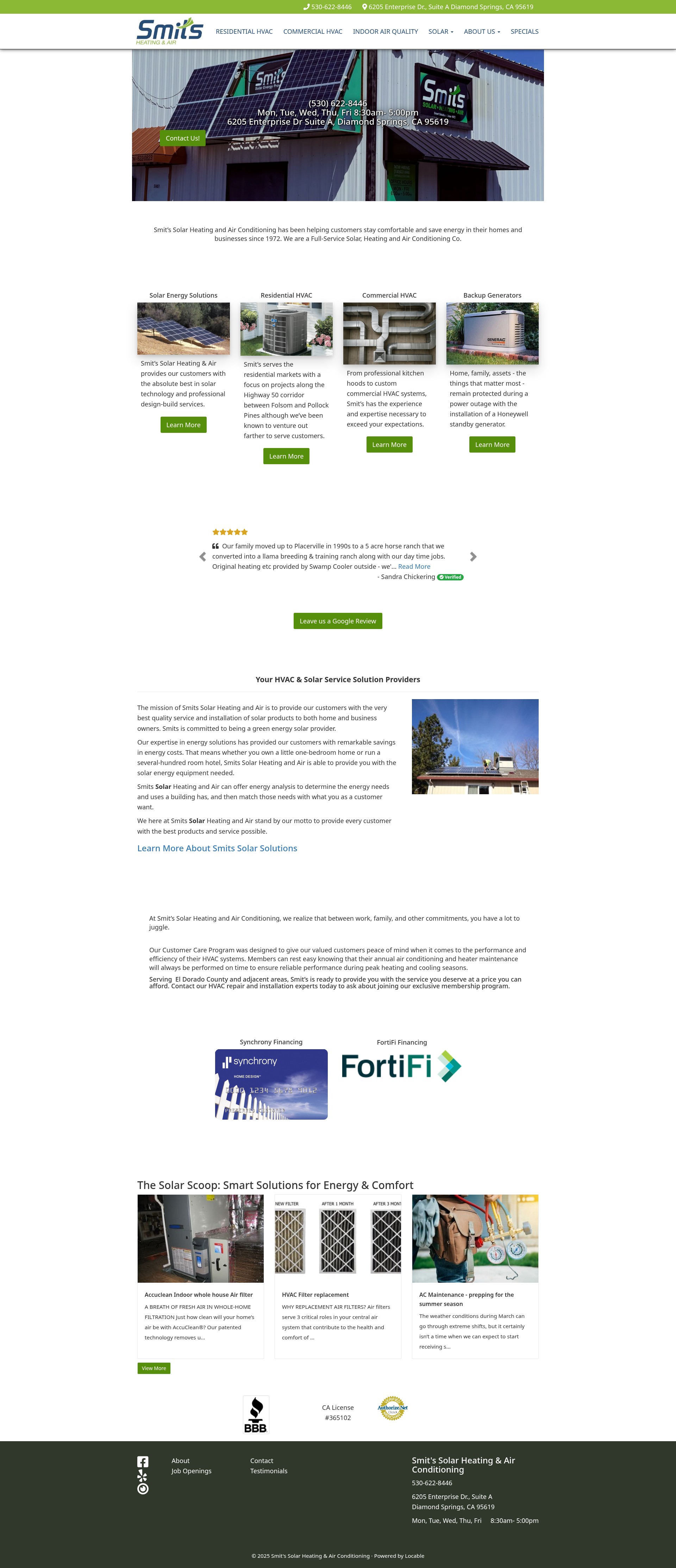 Screenshot of smitssolutions.com