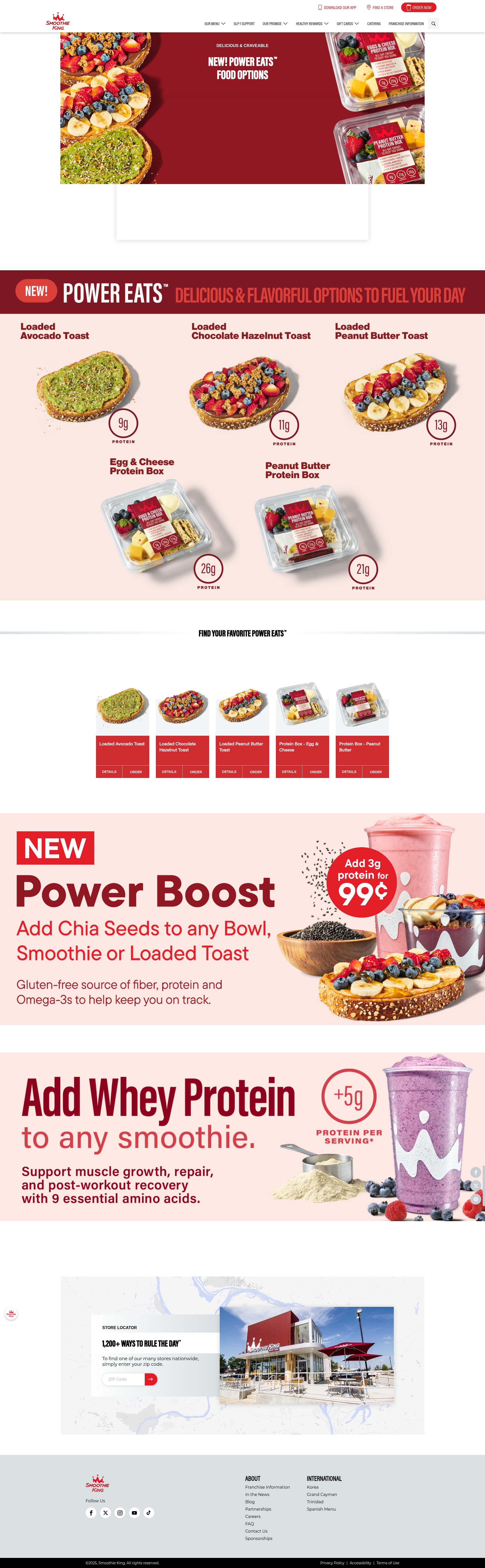 Screenshot of smoothieking.com