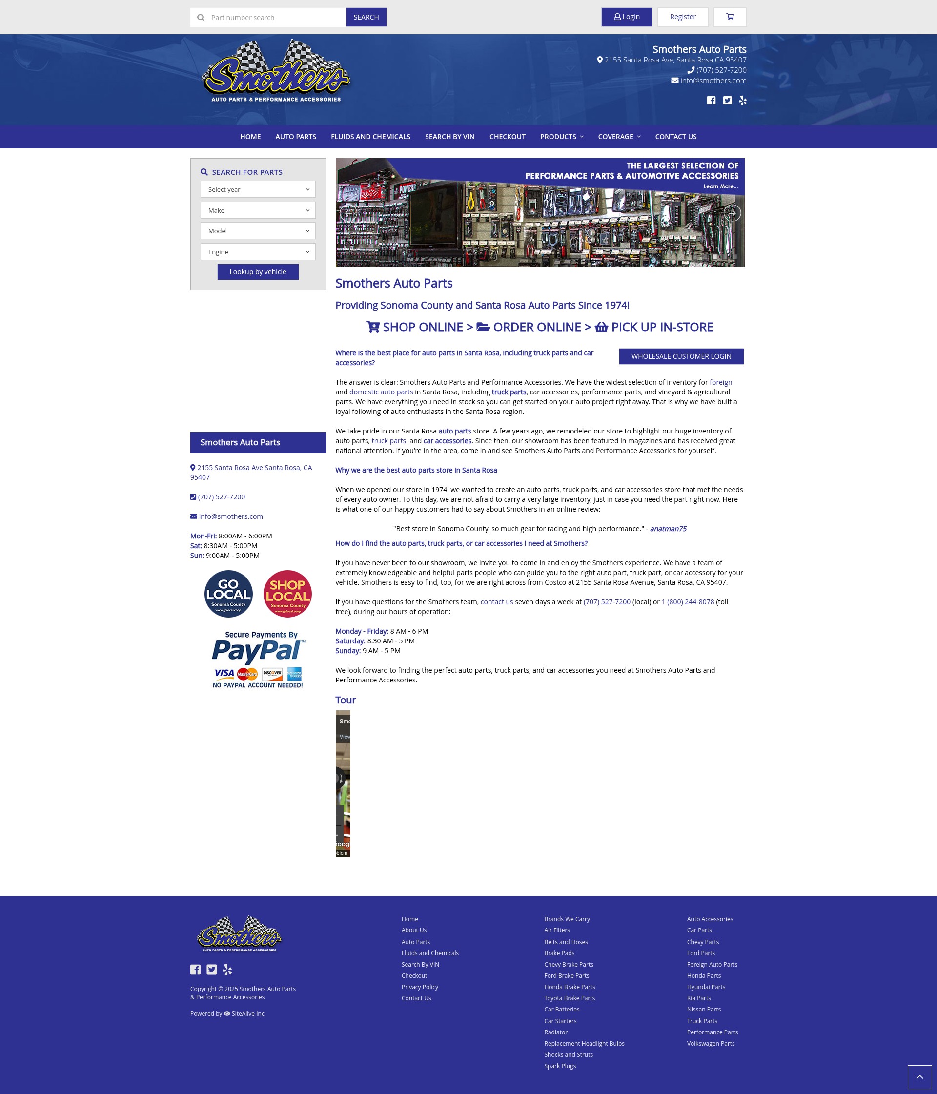 Screenshot of smothers.com