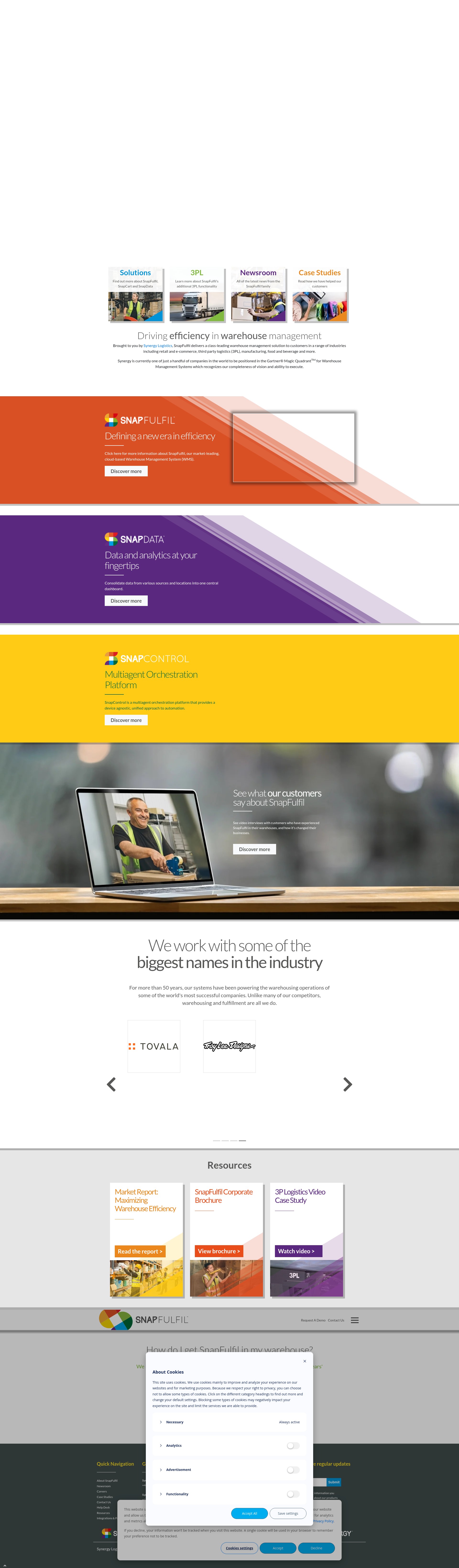 Screenshot of snapfulfil.com