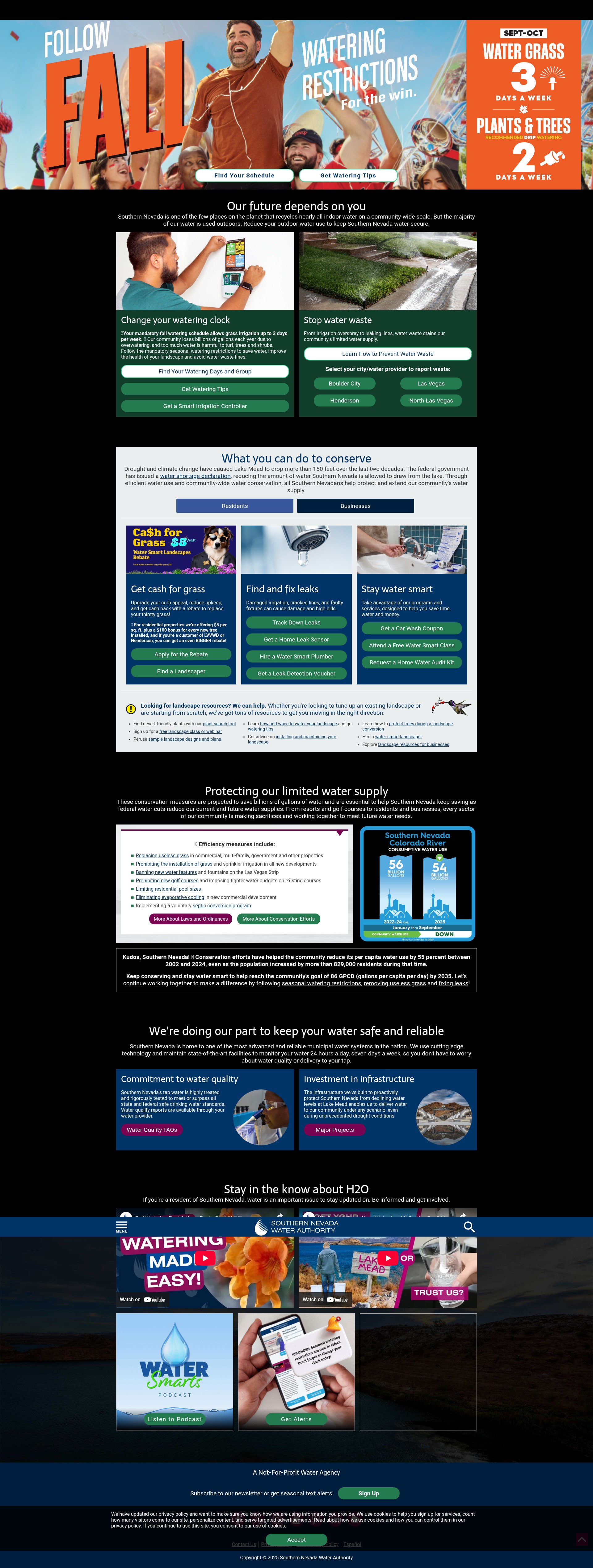 Screenshot of snwa.com