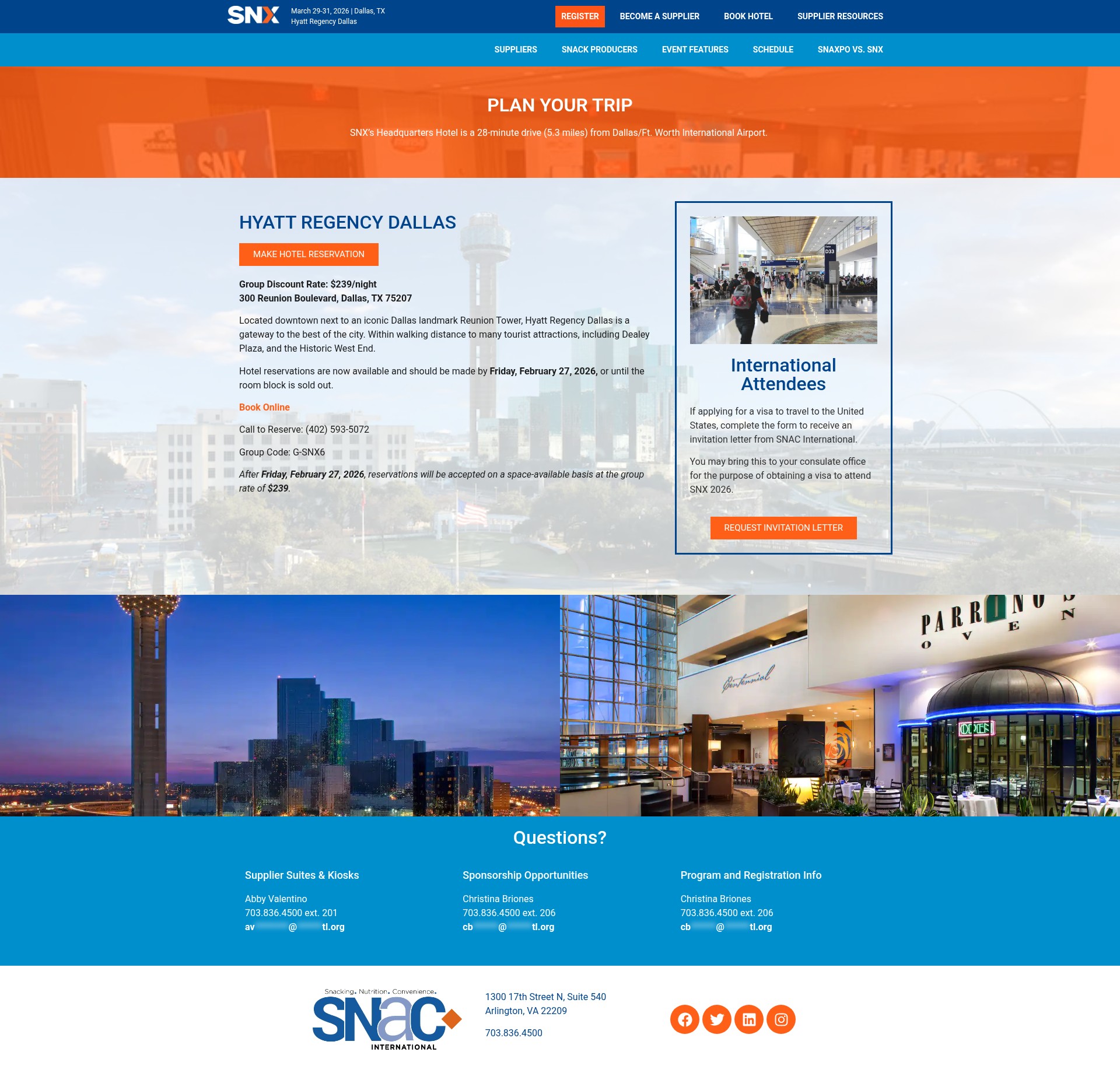 Screenshot of snxevent.com