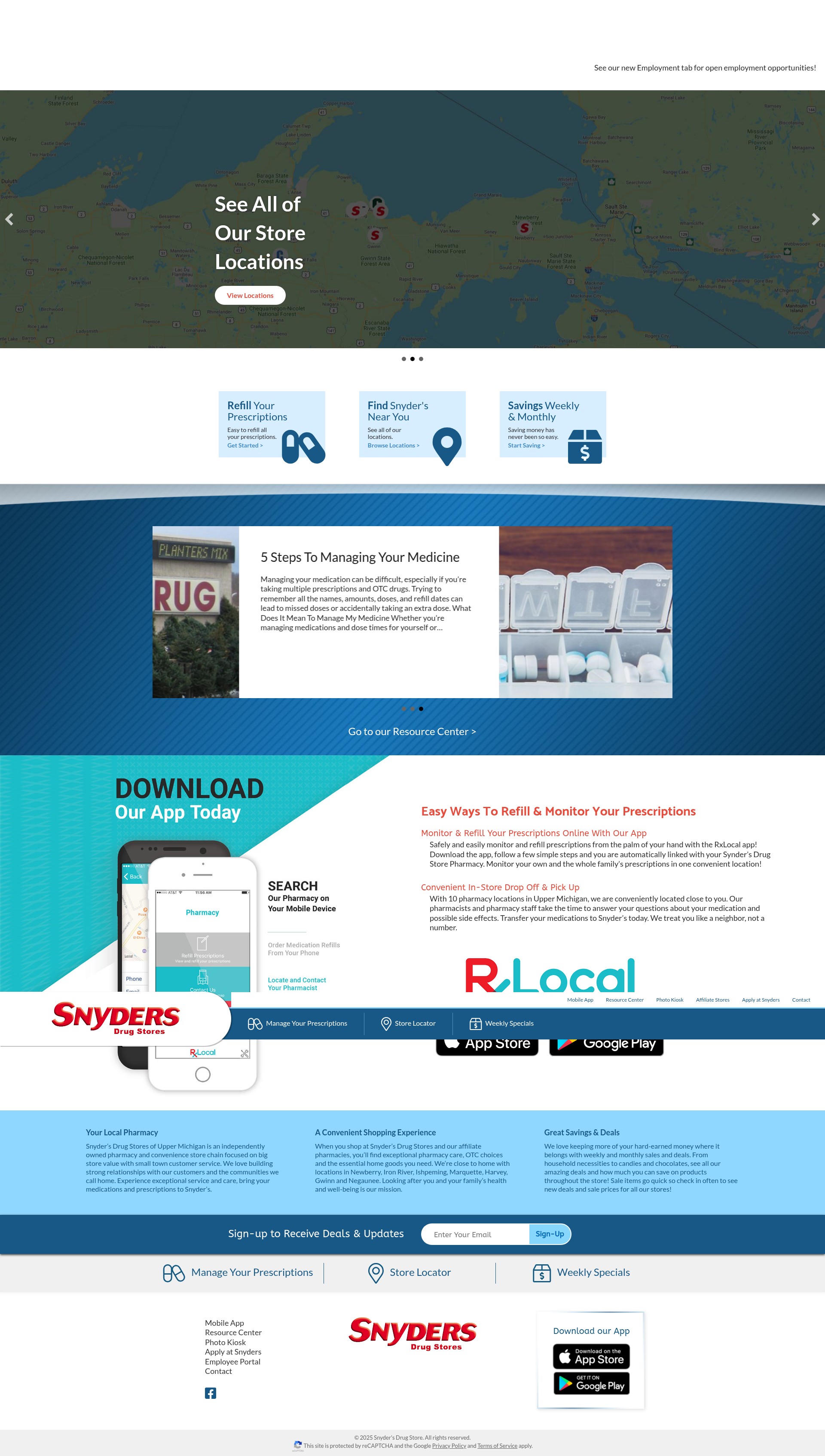 Screenshot of snydersdrugstore.com