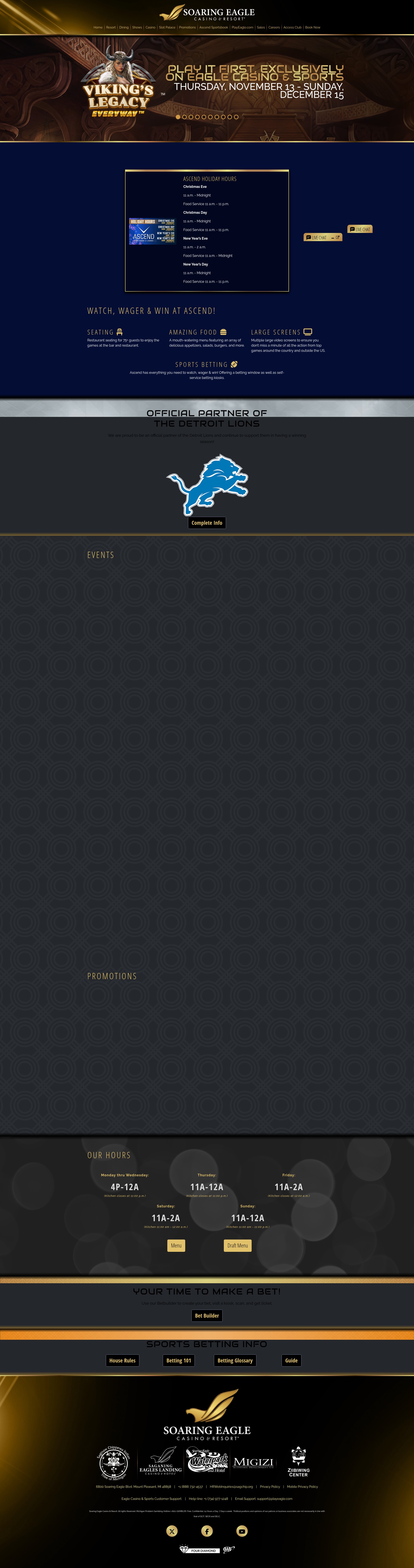 Screenshot of soaringeaglecasino.com