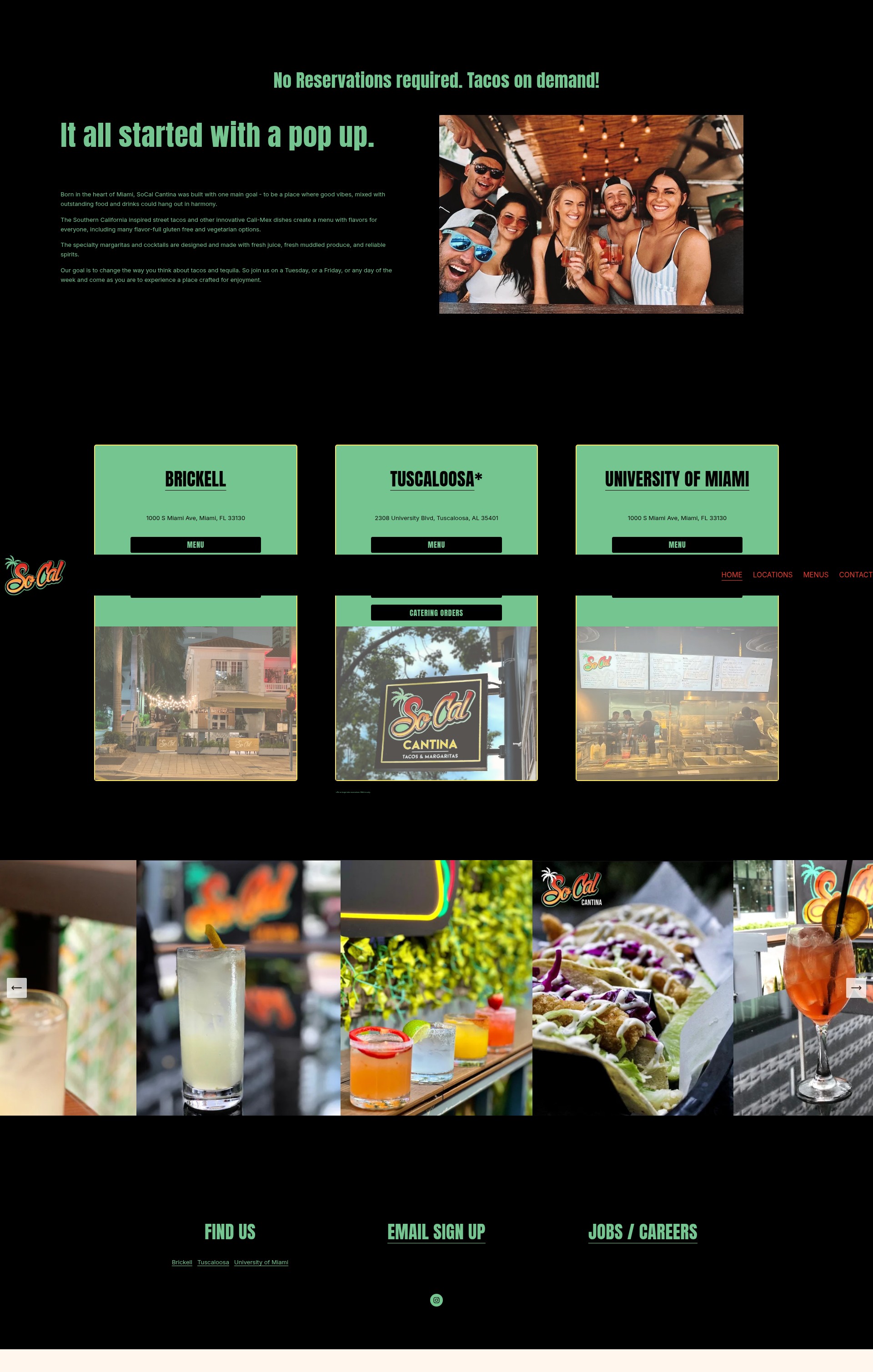Screenshot of socal-taco.com