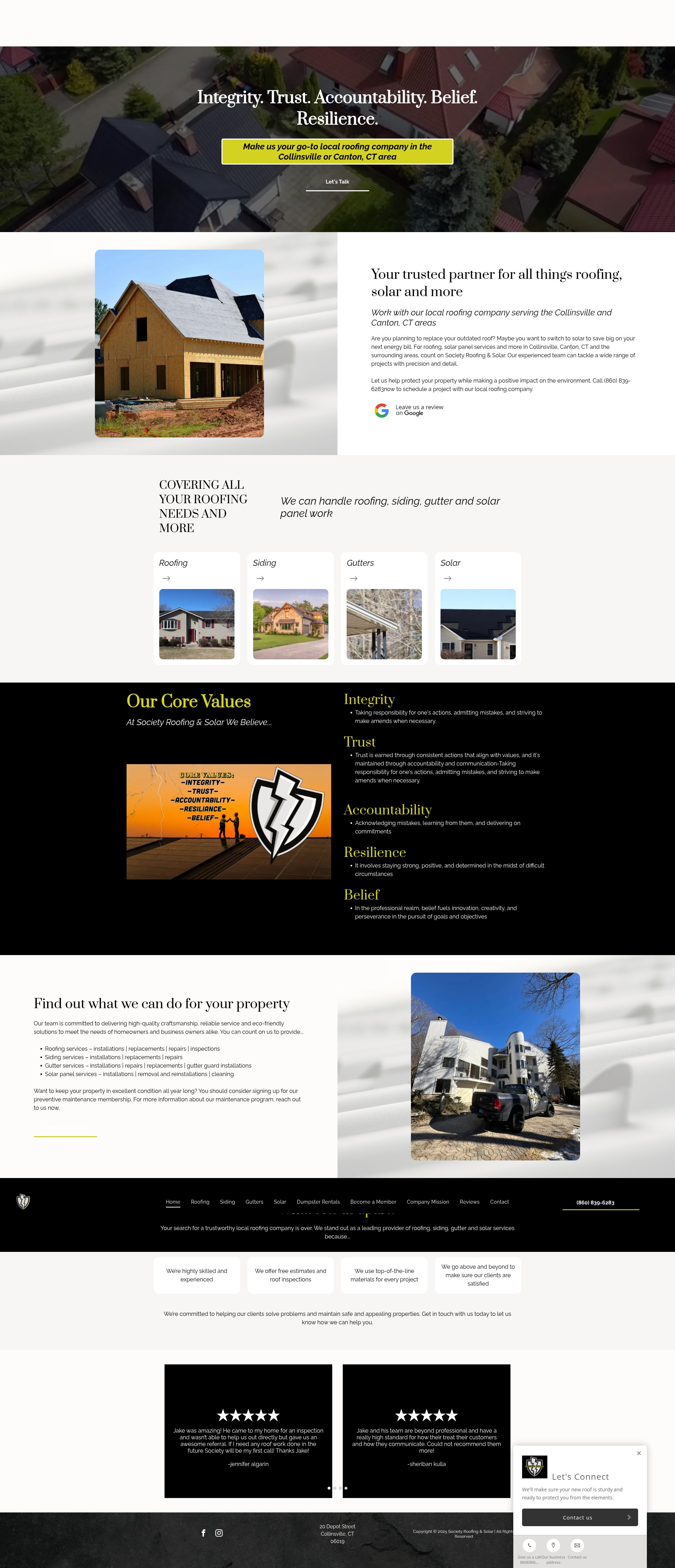 Screenshot of societyct.com