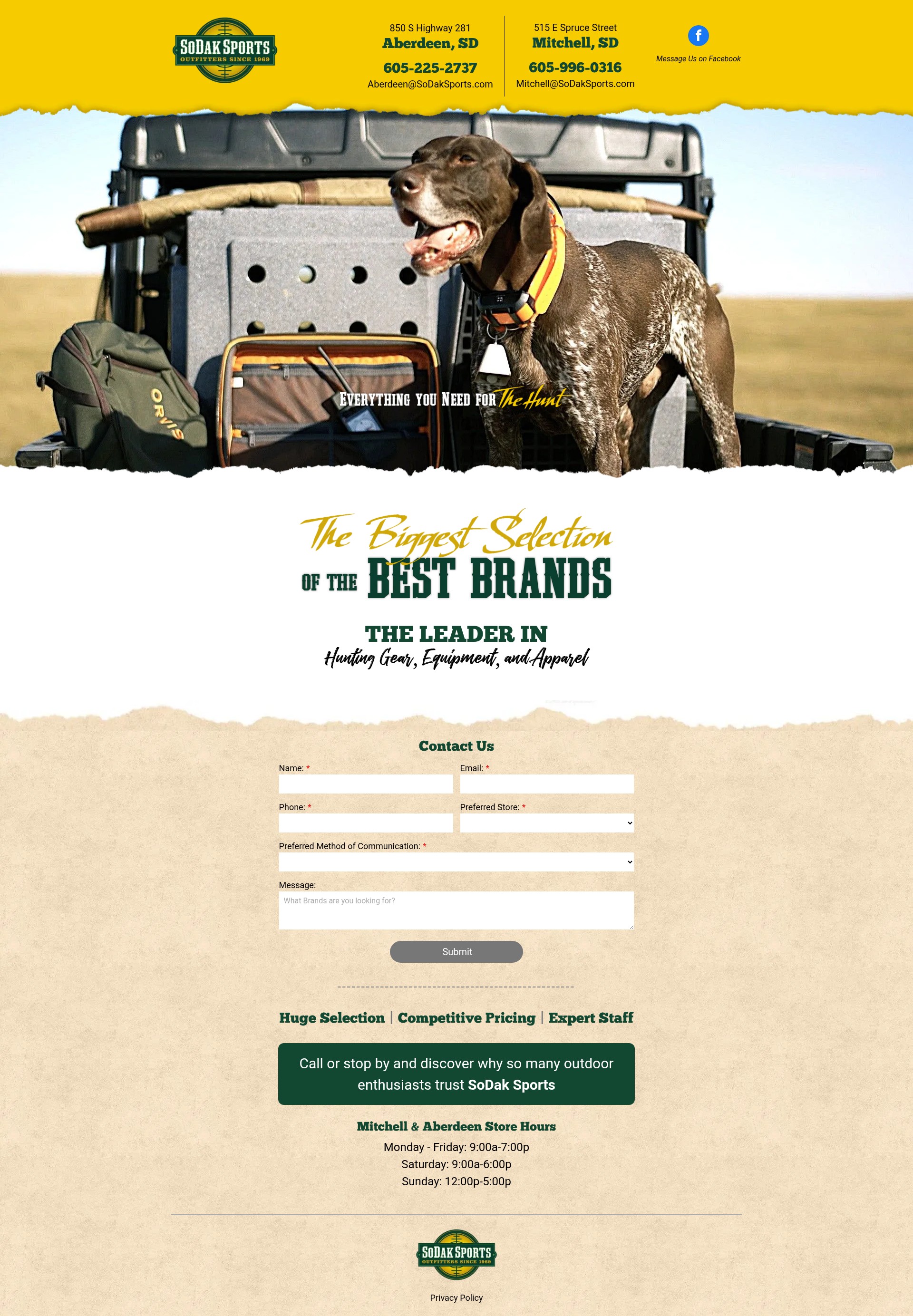 Screenshot of sodaksports.net