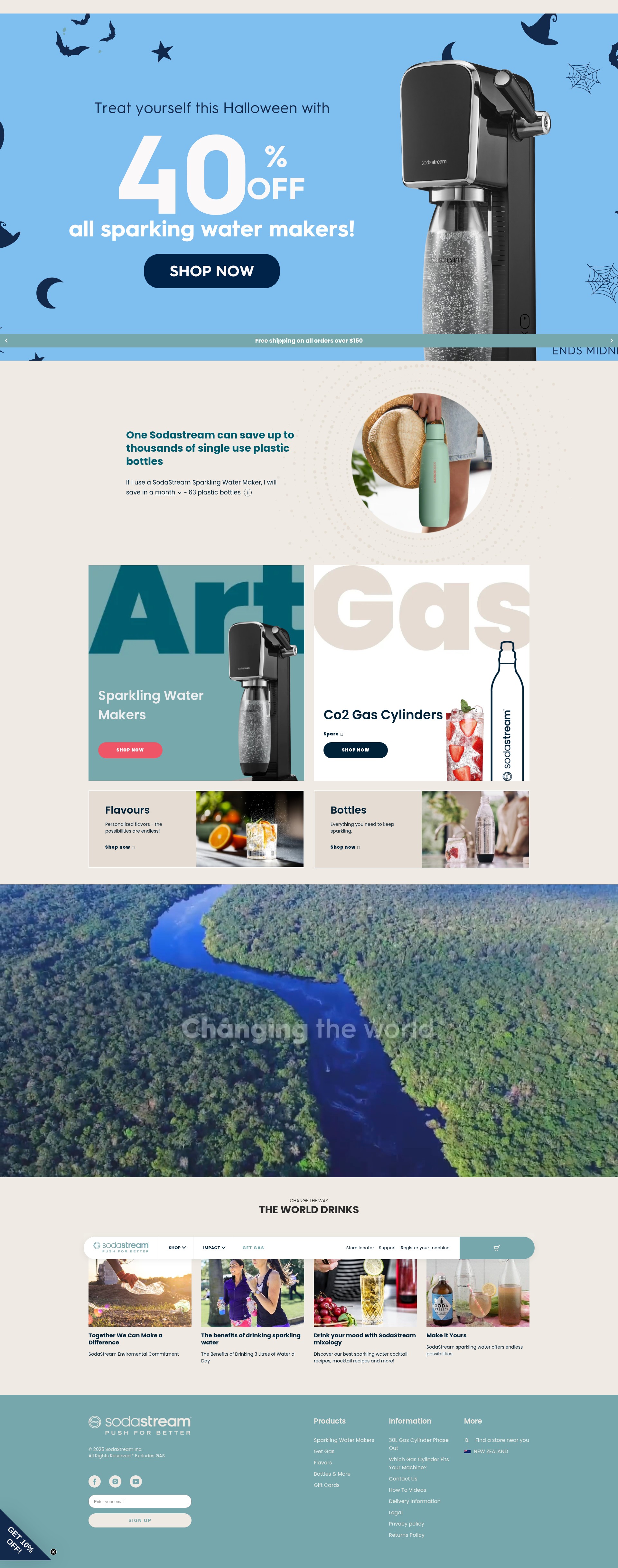 Screenshot of sodastream.co.nz
