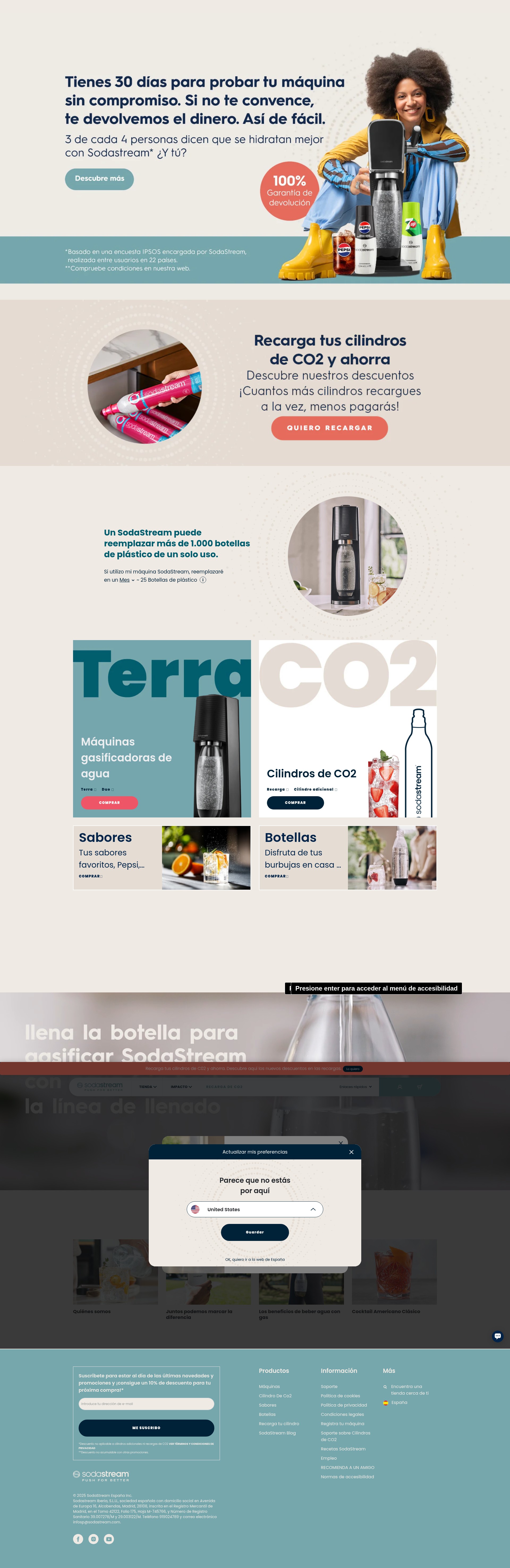 Screenshot of sodastream.es
