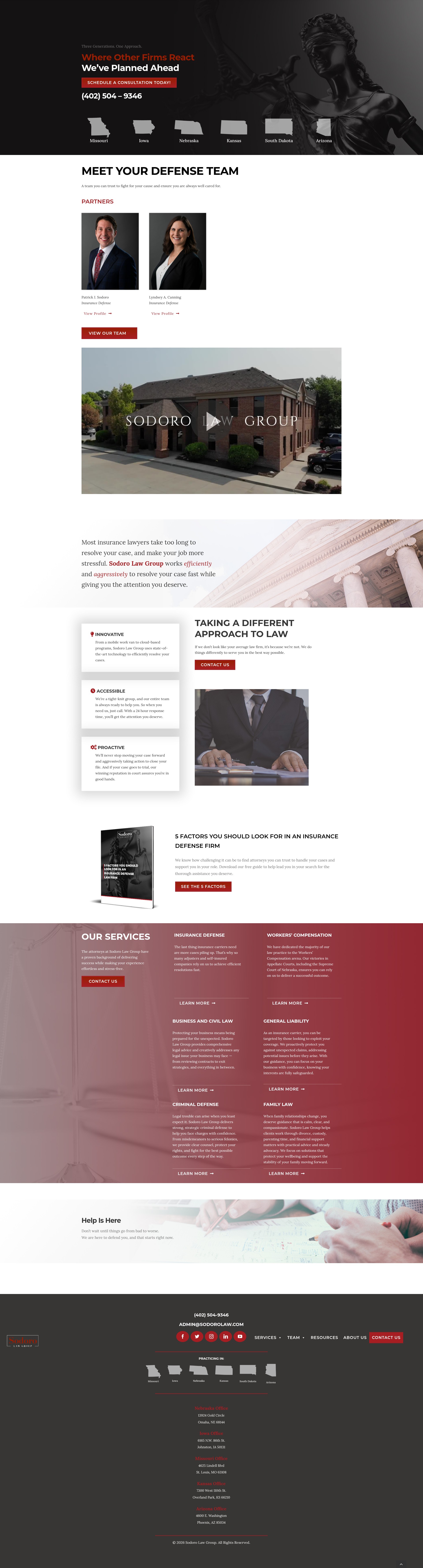 Screenshot of sodorolaw.com