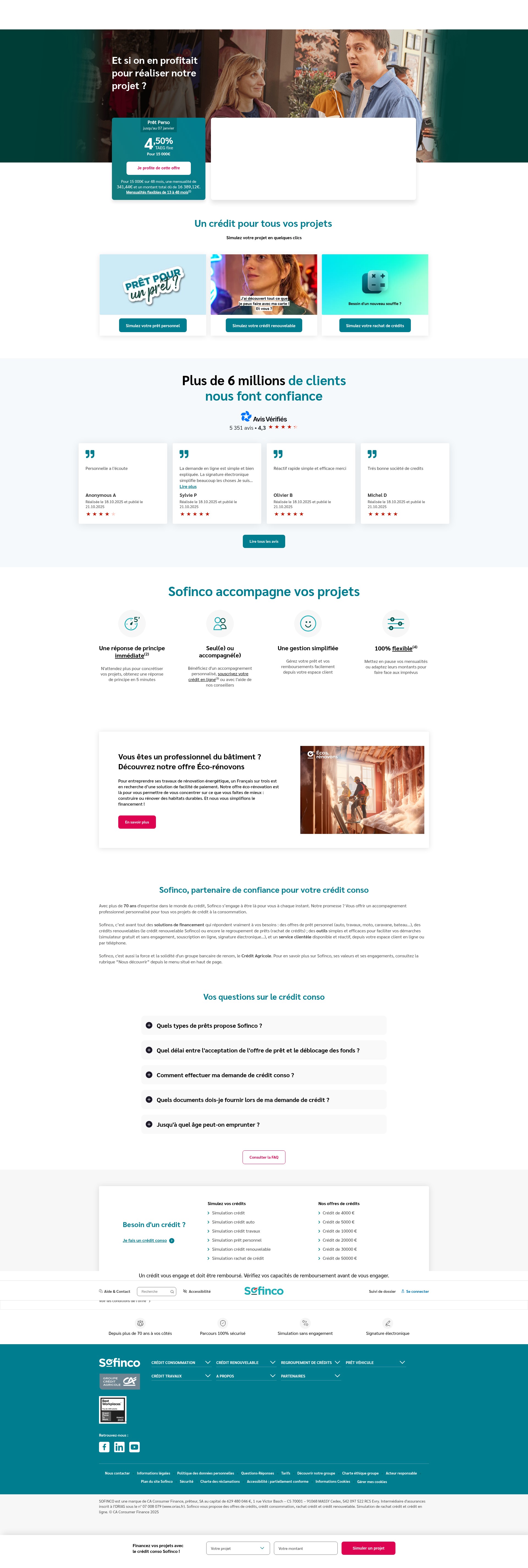 Screenshot of sofinco.fr