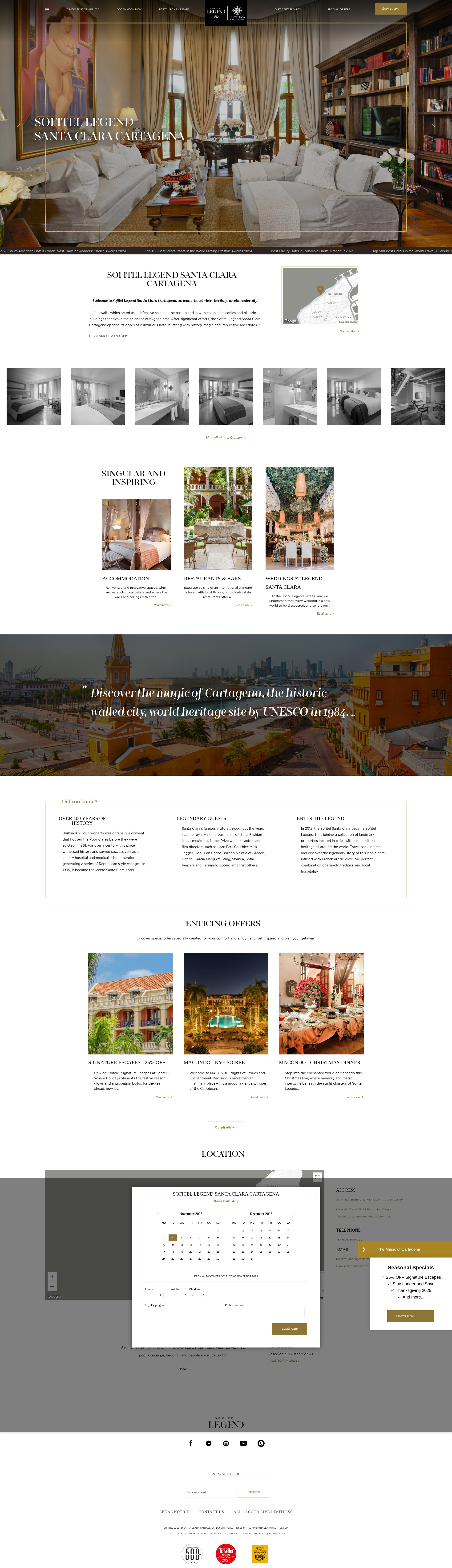 Screenshot of sofitellegendsantaclara.com
