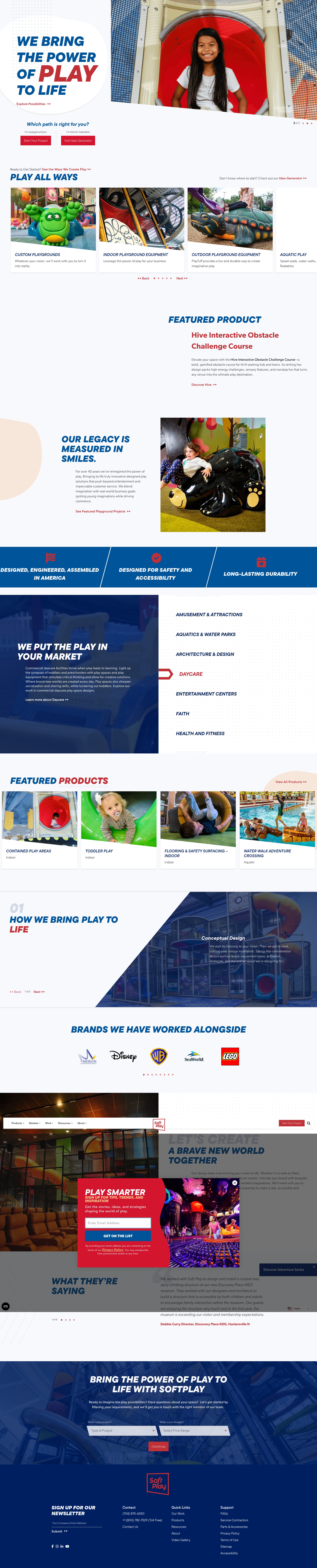 Screenshot of softplay.com