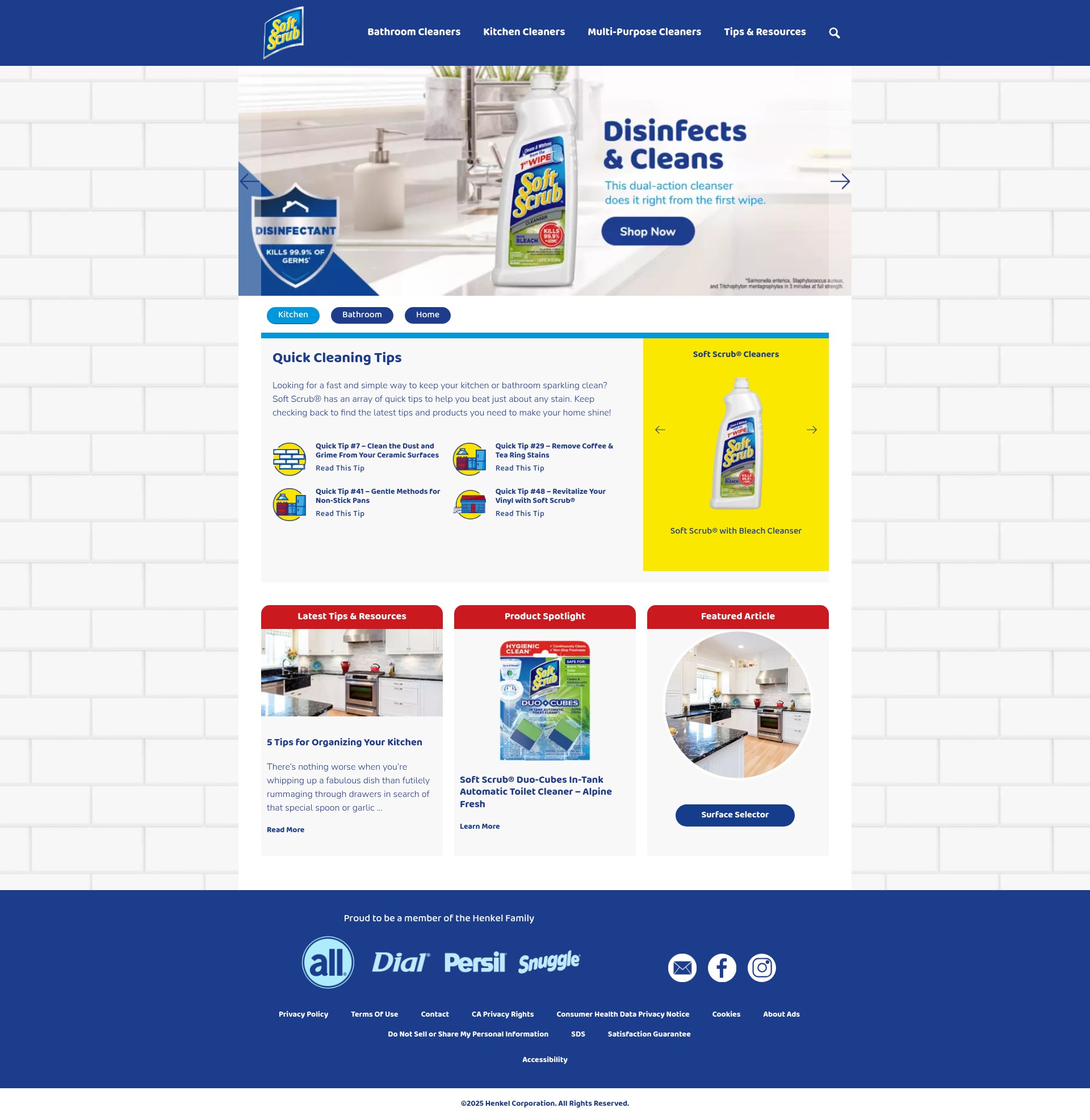 Screenshot of softscrub.com