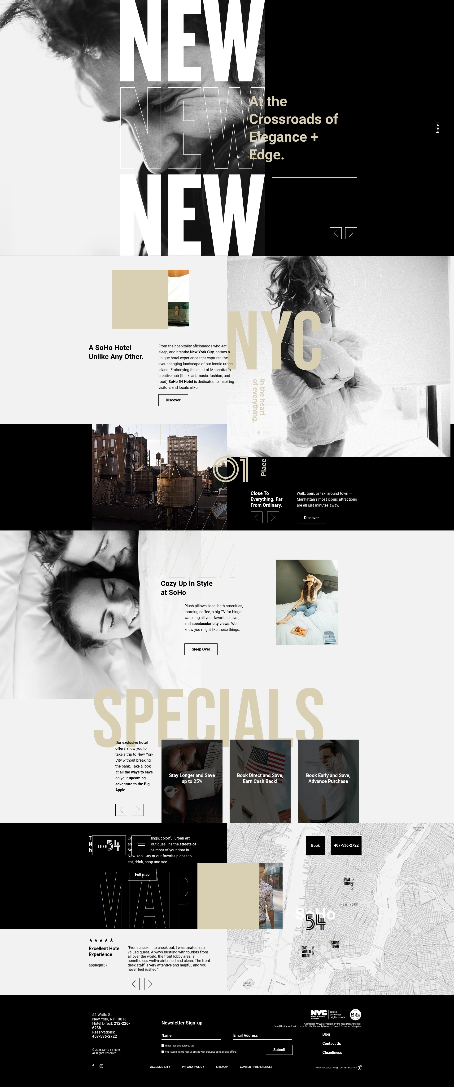 Screenshot of soho54hotel.com