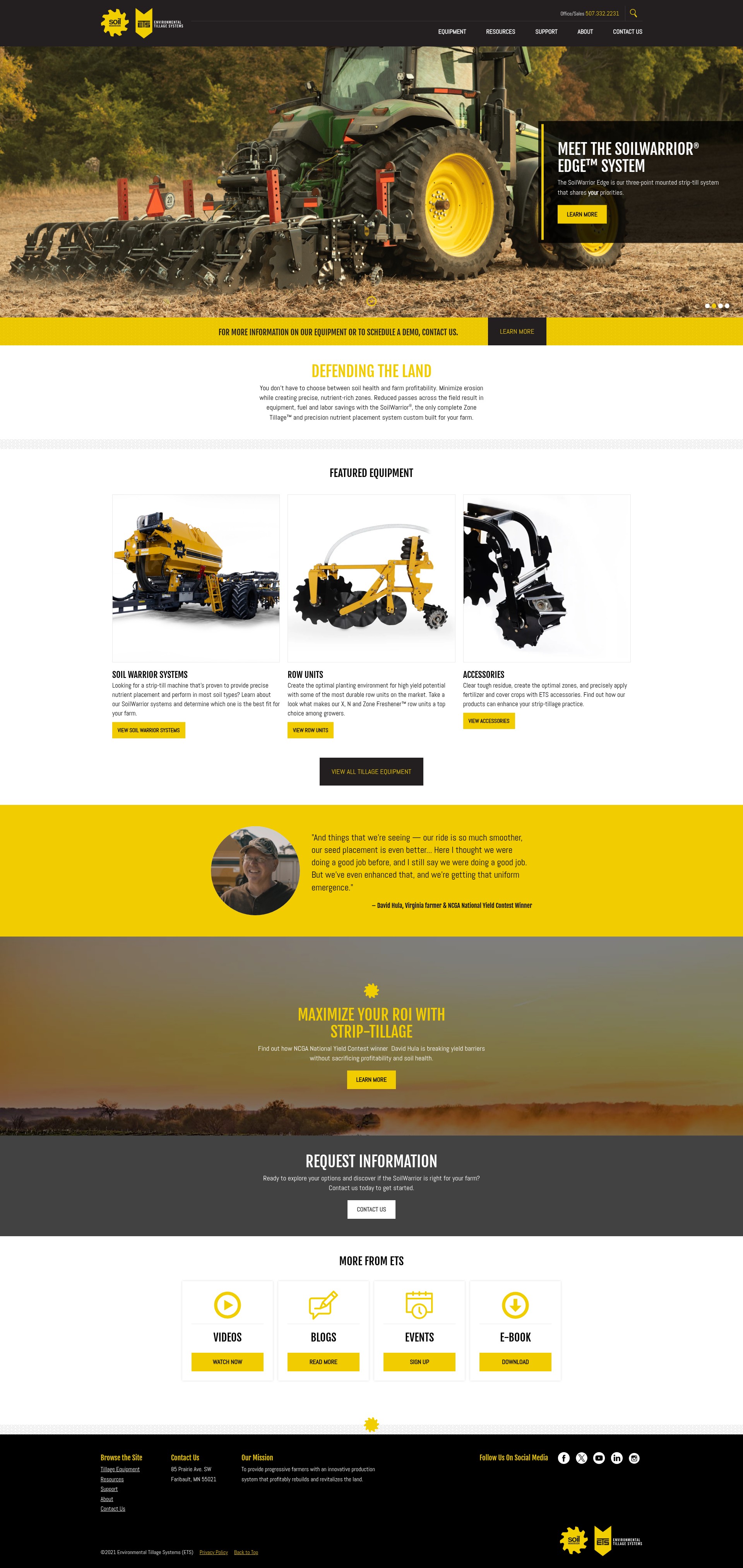 Screenshot of soilwarrior.com