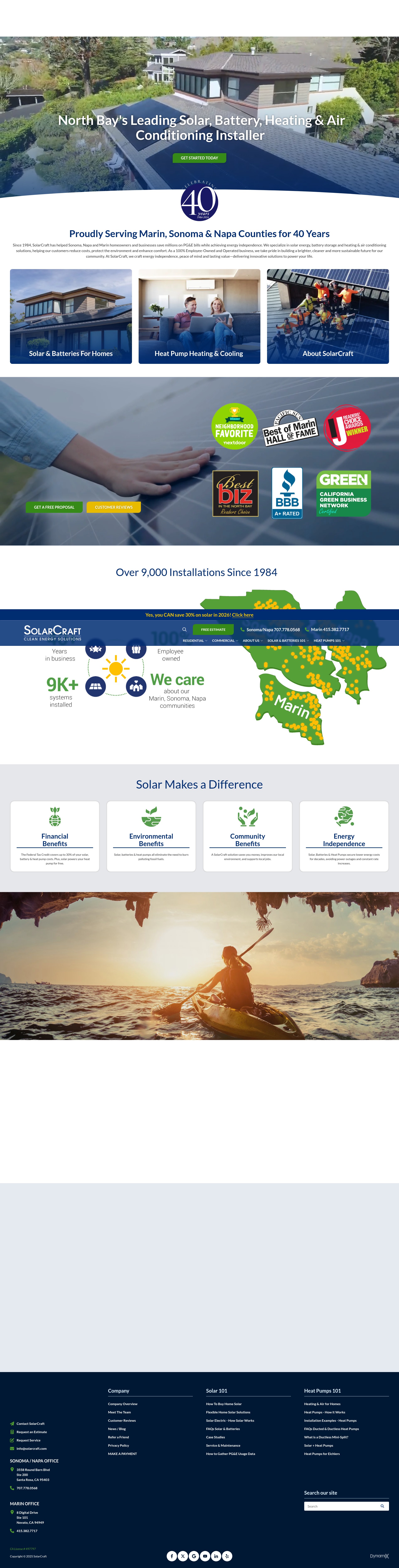 Screenshot of solarcraft.com