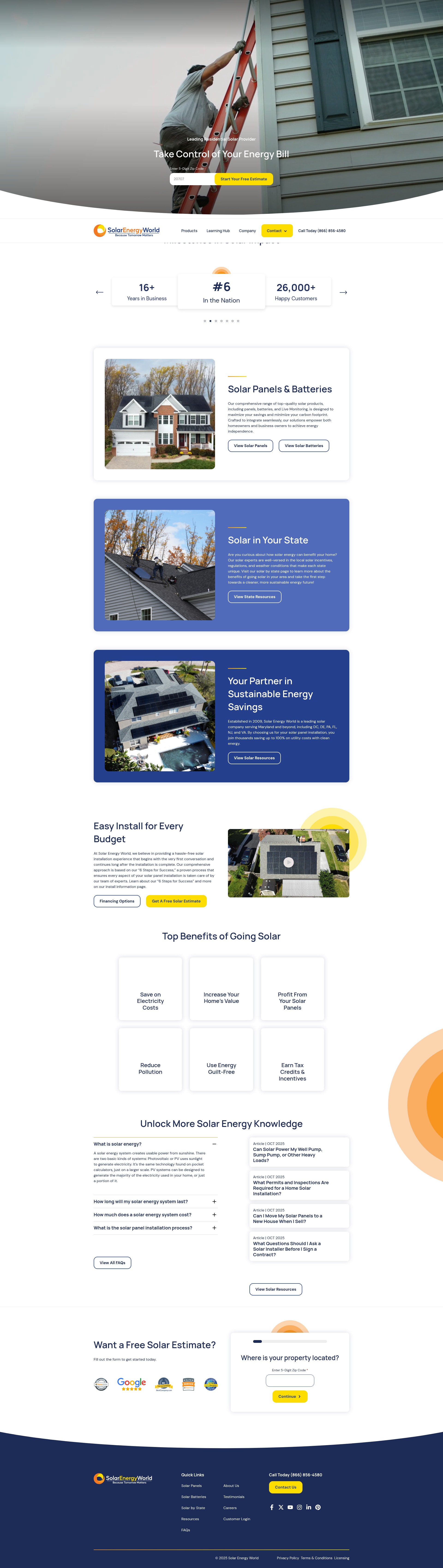 Screenshot of solarenergyworld.com