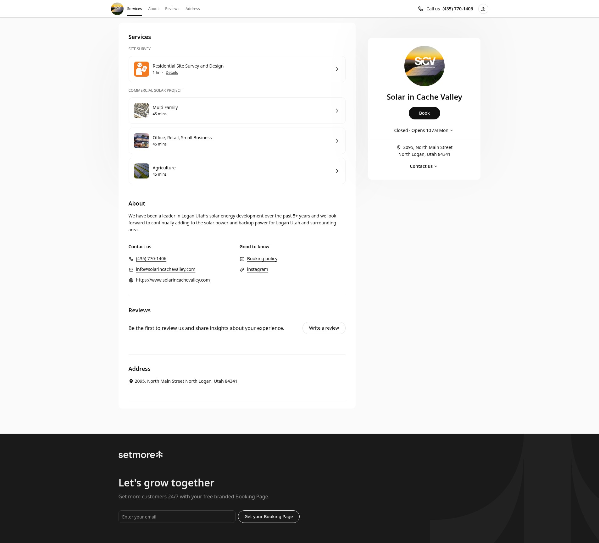 Screenshot of solarincachevalley.com