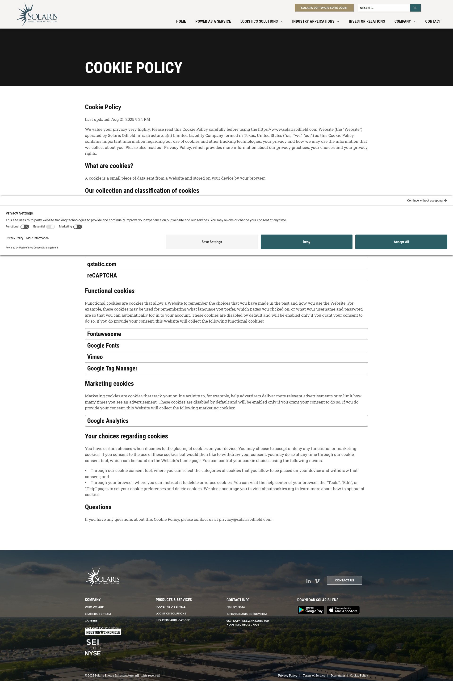 Screenshot of solaris-energy.com