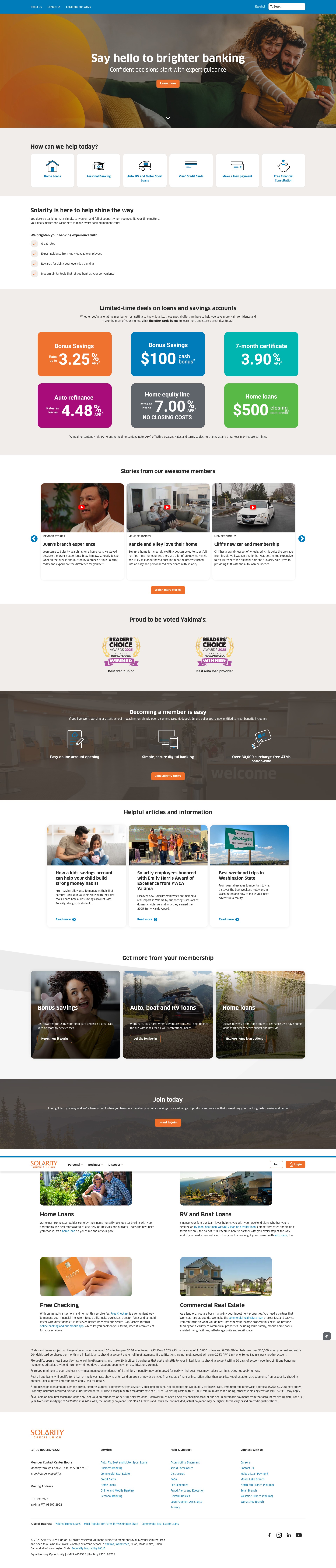 Screenshot of solaritycu.org
