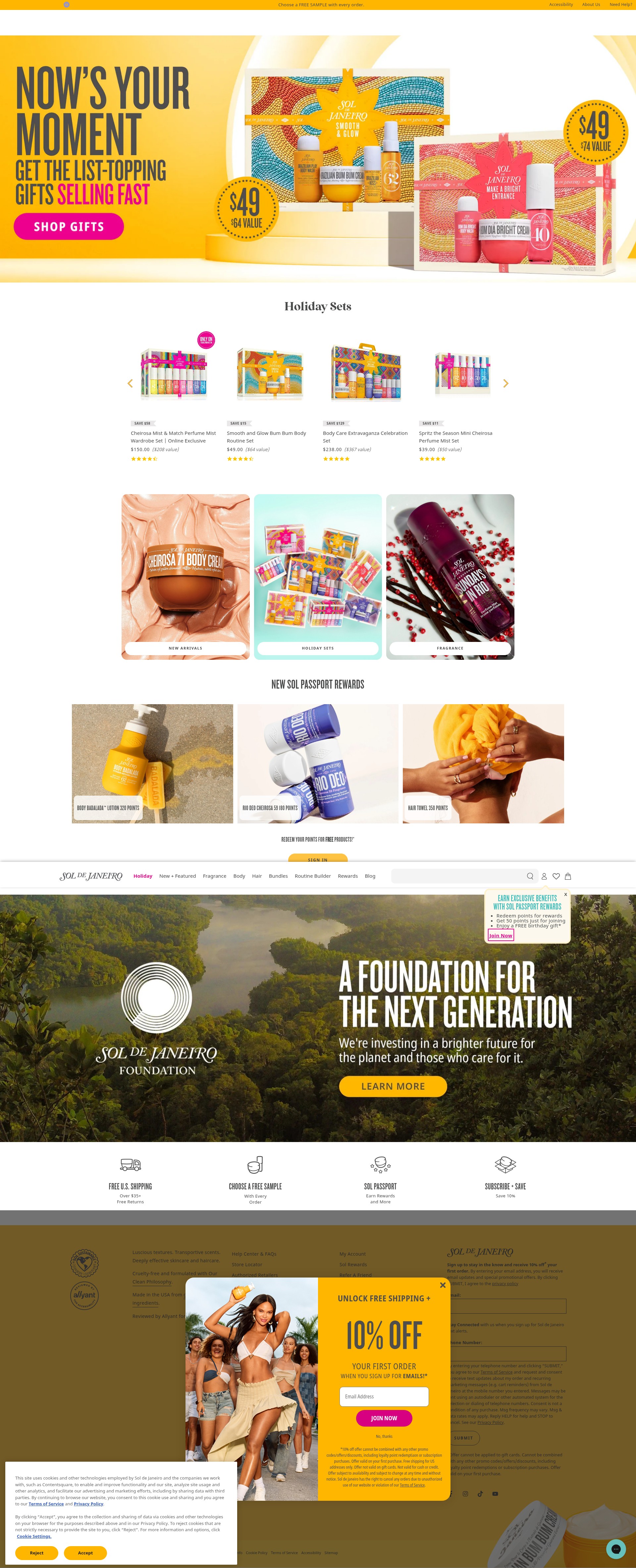 Screenshot of soldejaneiro.com