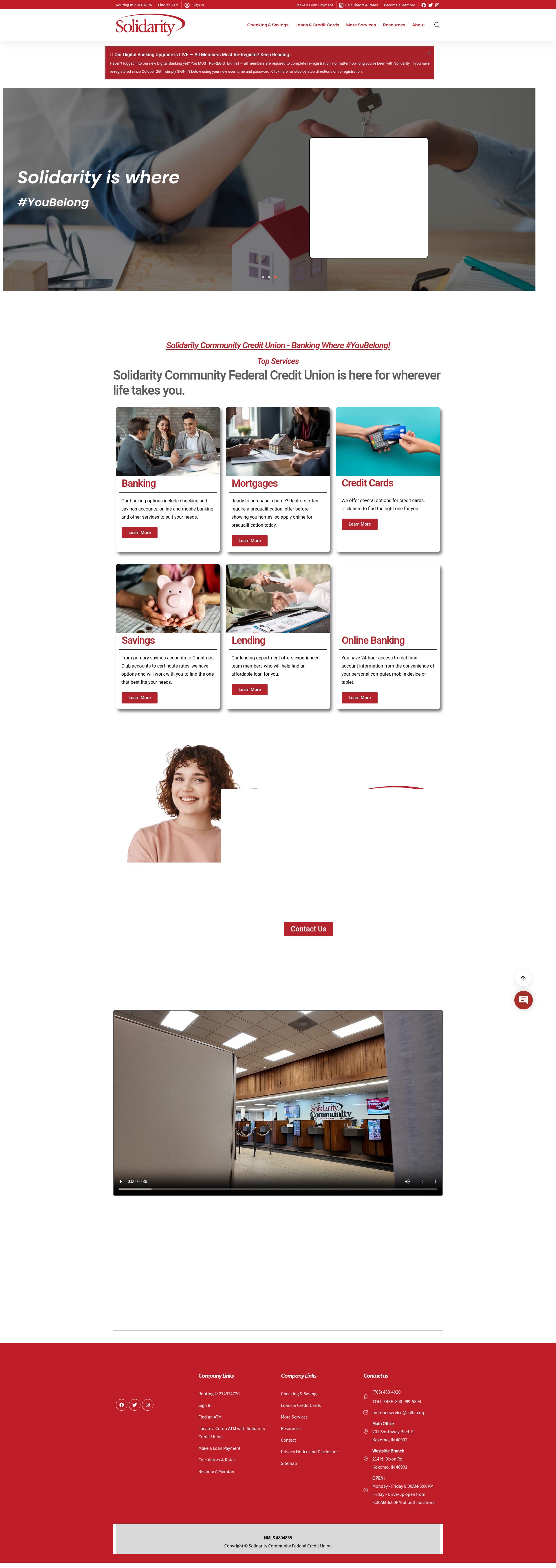 Screenshot of solfcu.org