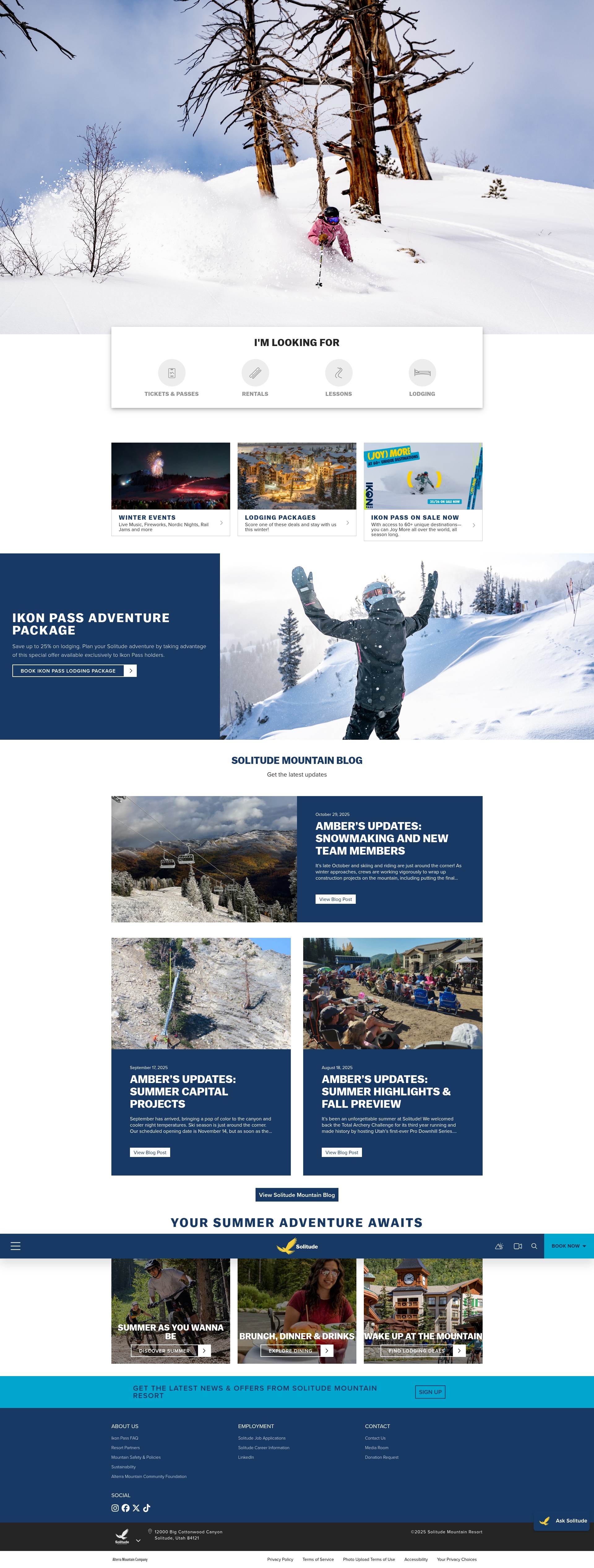 Screenshot of solitudemountain.com