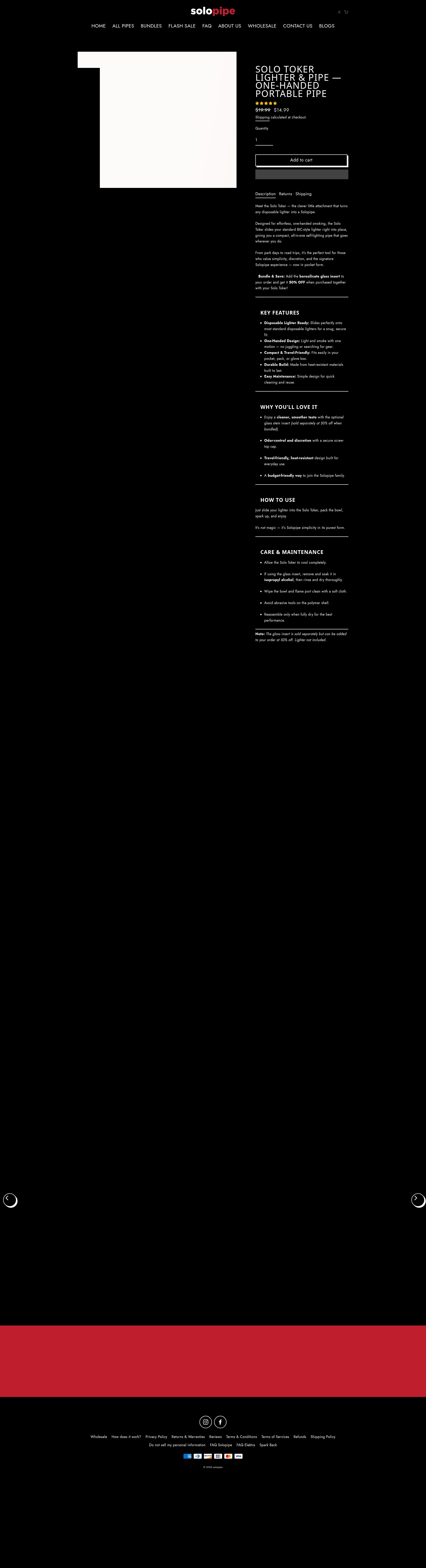 Screenshot of solopipe.com