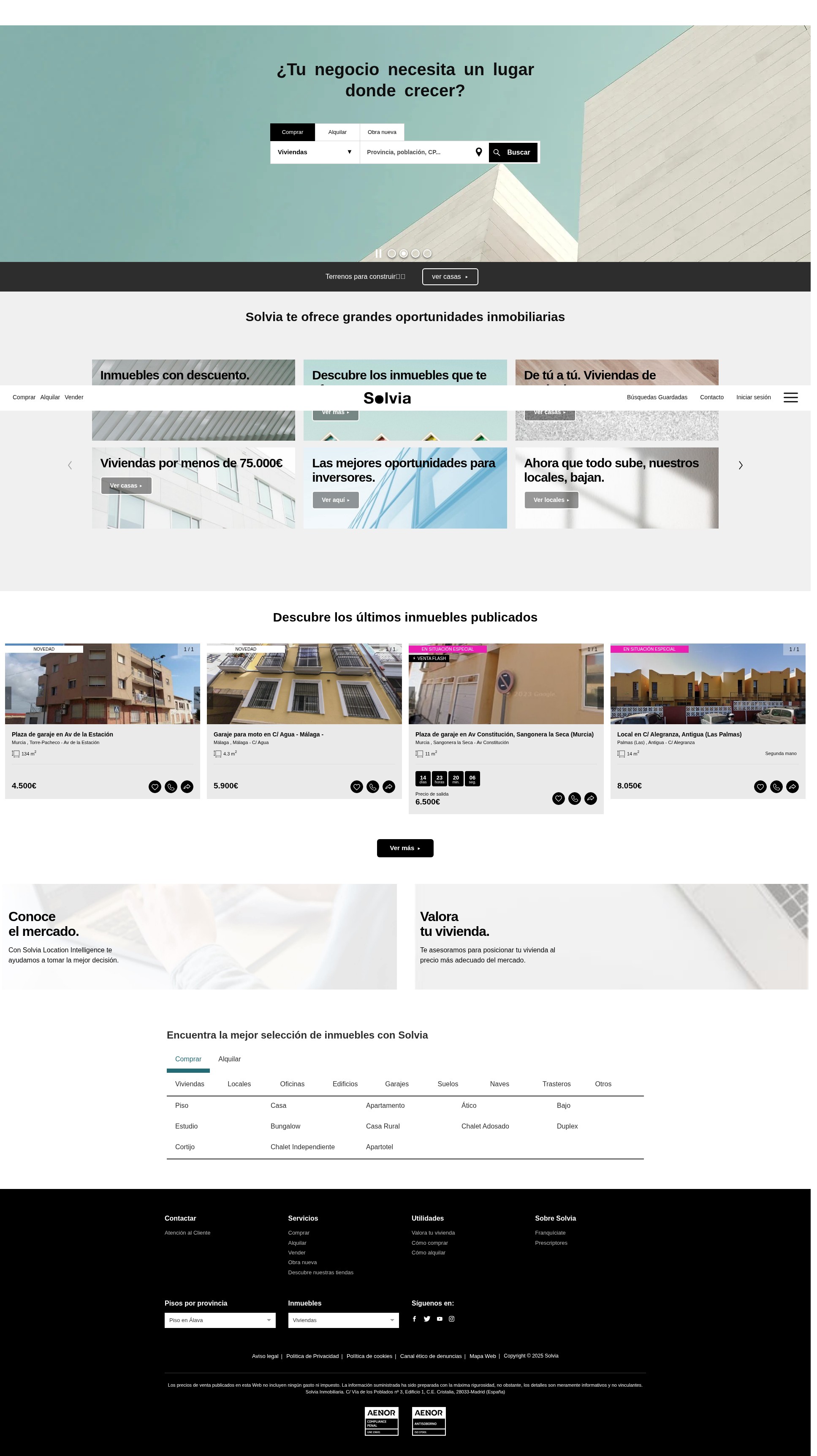 Screenshot of solvia.es