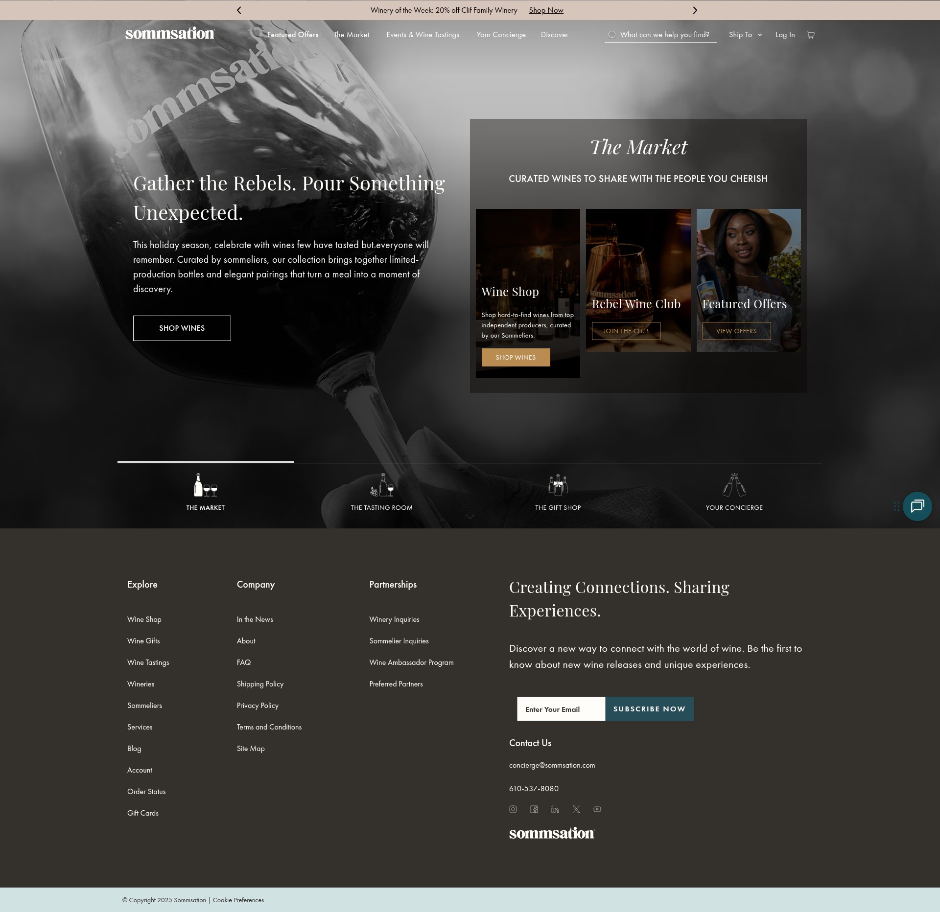 Screenshot of sommsation.com