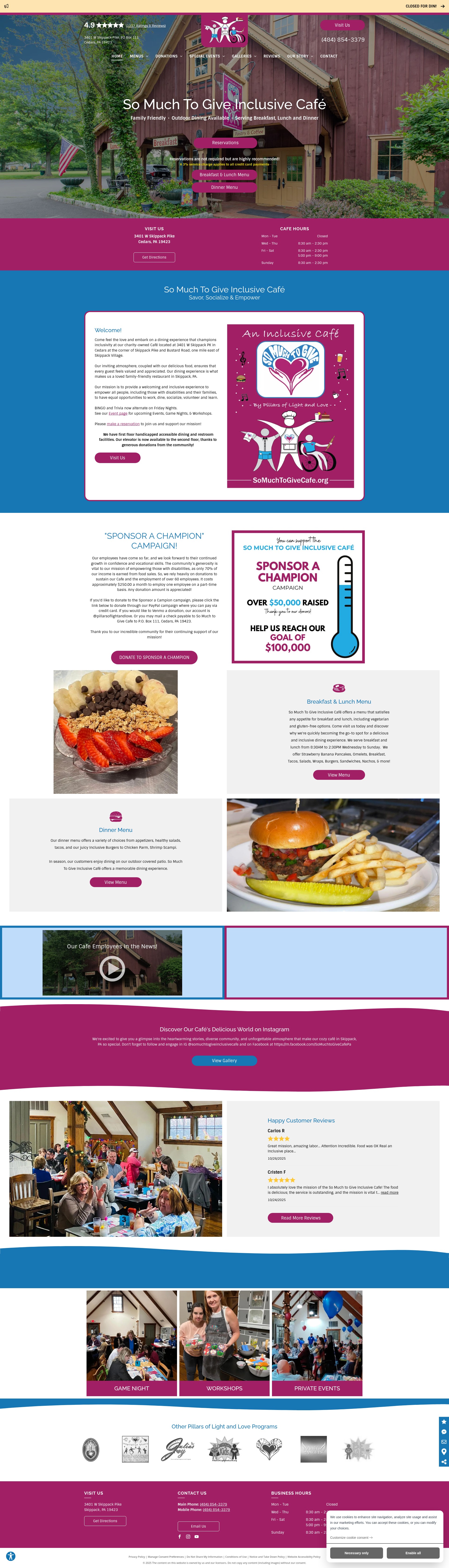 Screenshot of somuchtogivecafe.org
