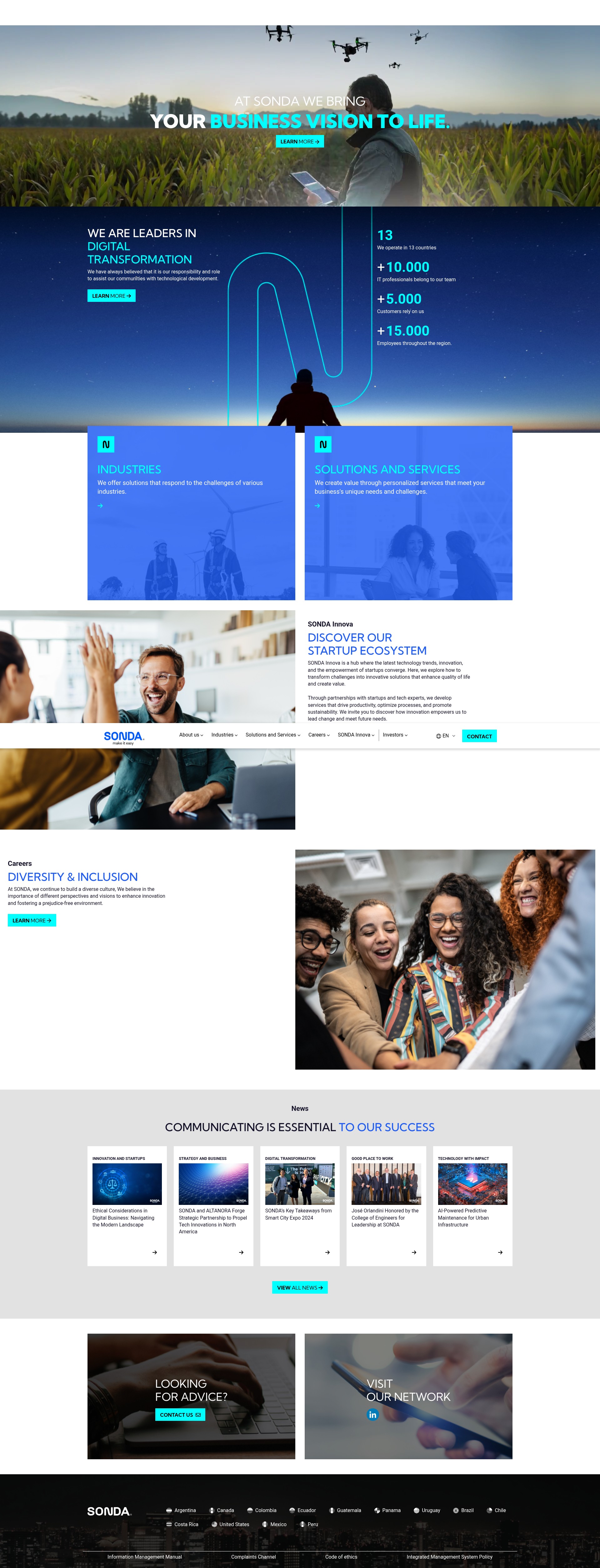 Screenshot of sonda.com