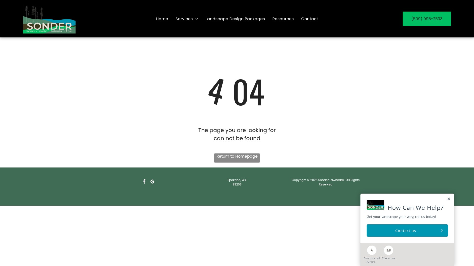 Screenshot of sonderlawncarelandscaping.com