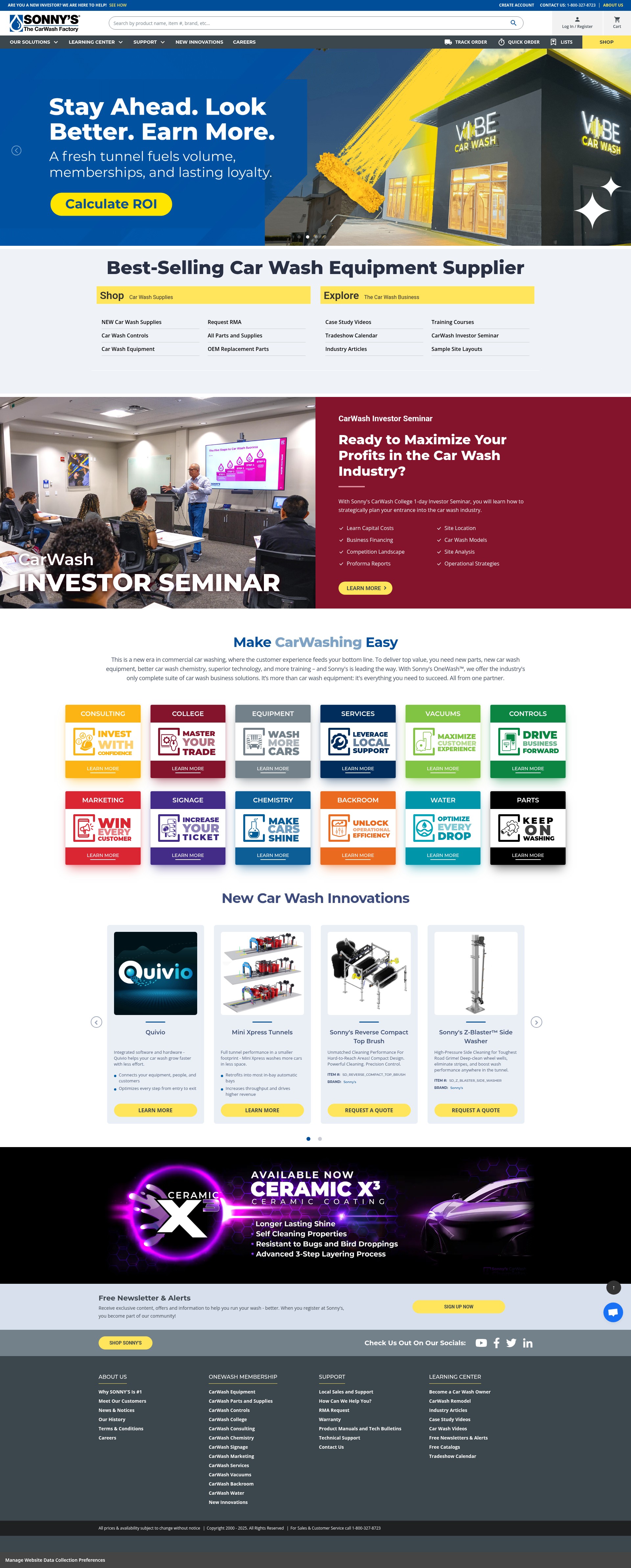 Screenshot of sonnysdirect.com