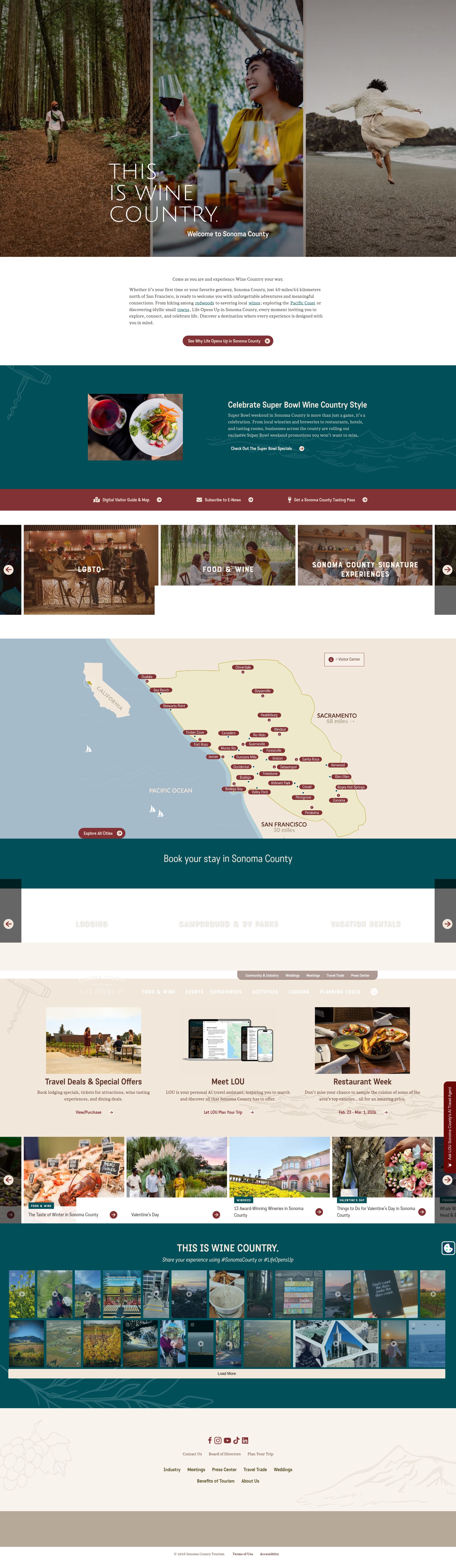 Screenshot of sonomacounty.com