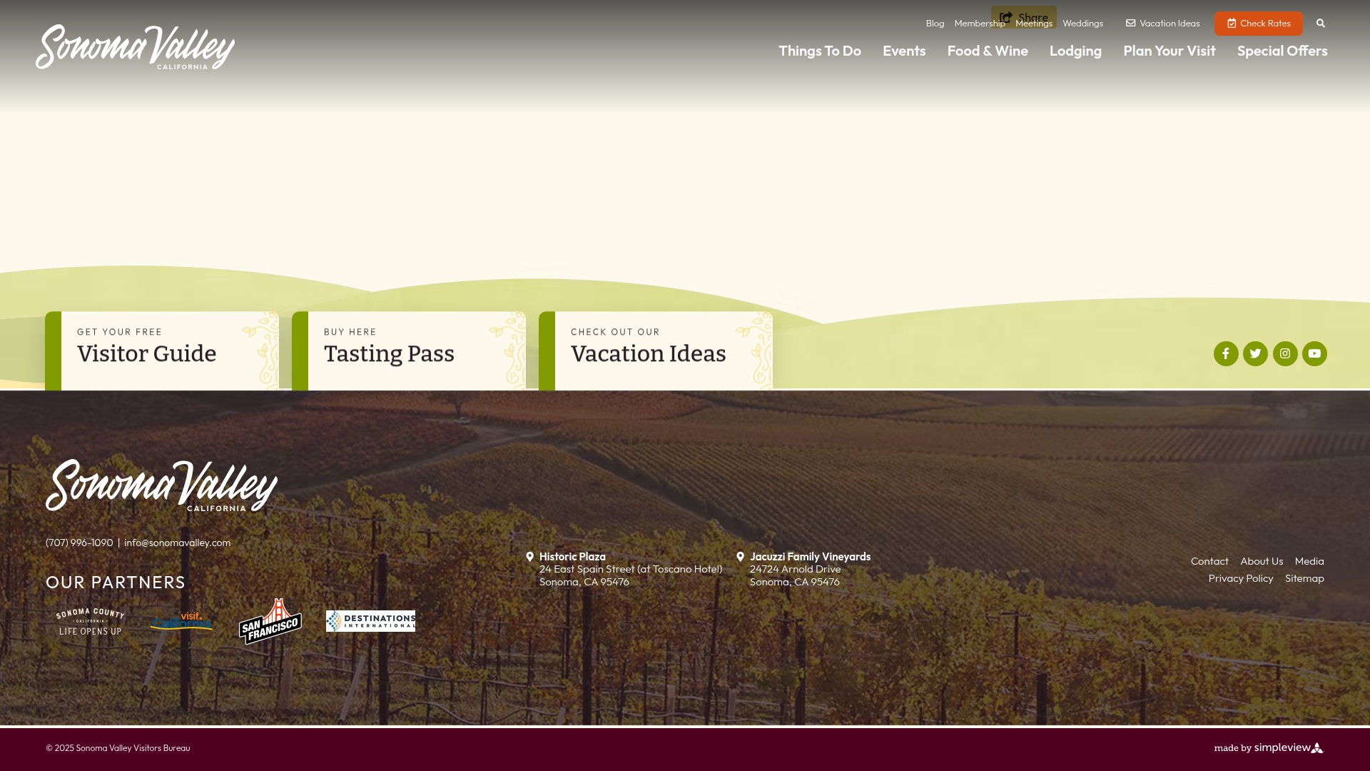 Screenshot of sonomavalley.com