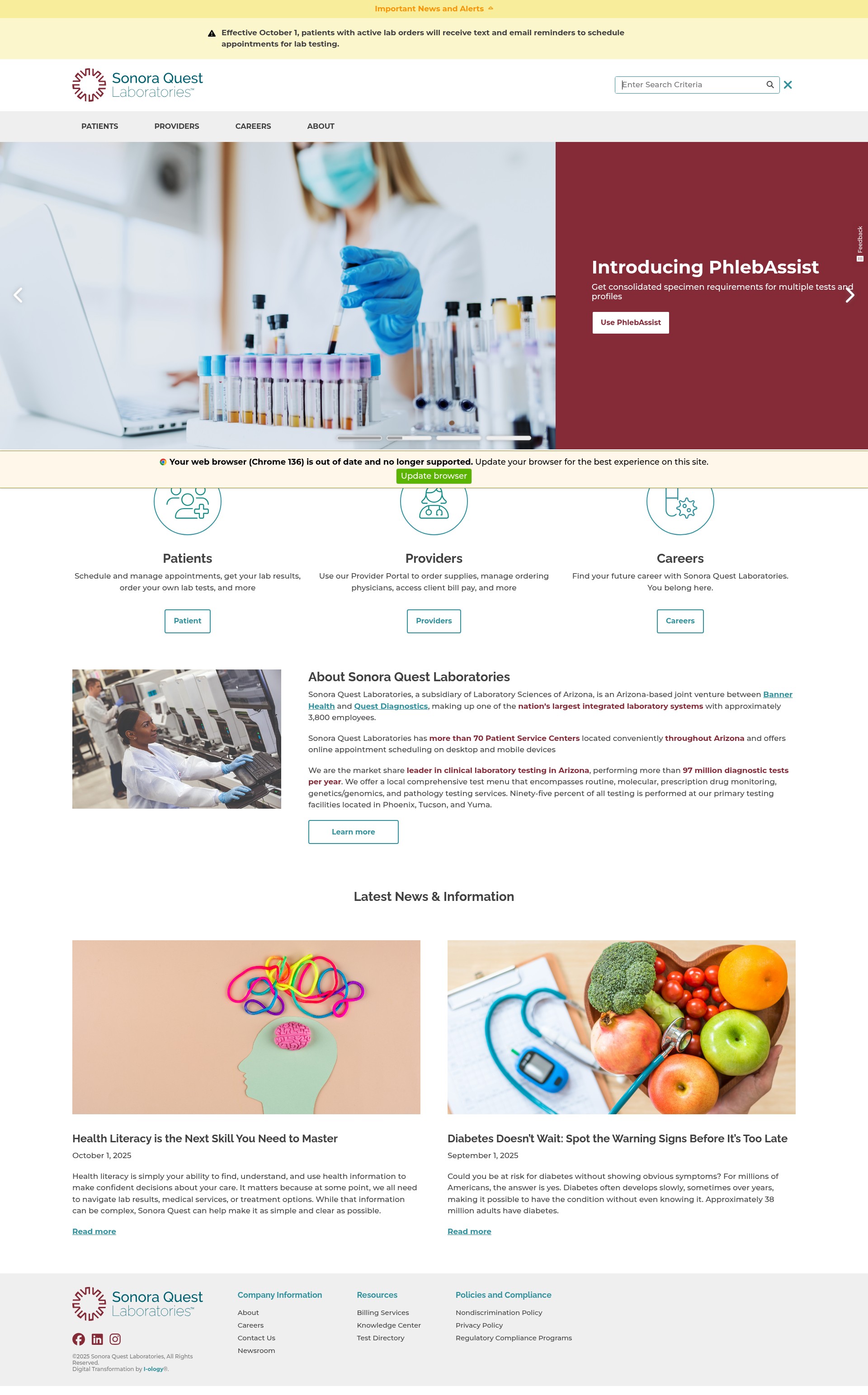 Screenshot of sonoraquest.com