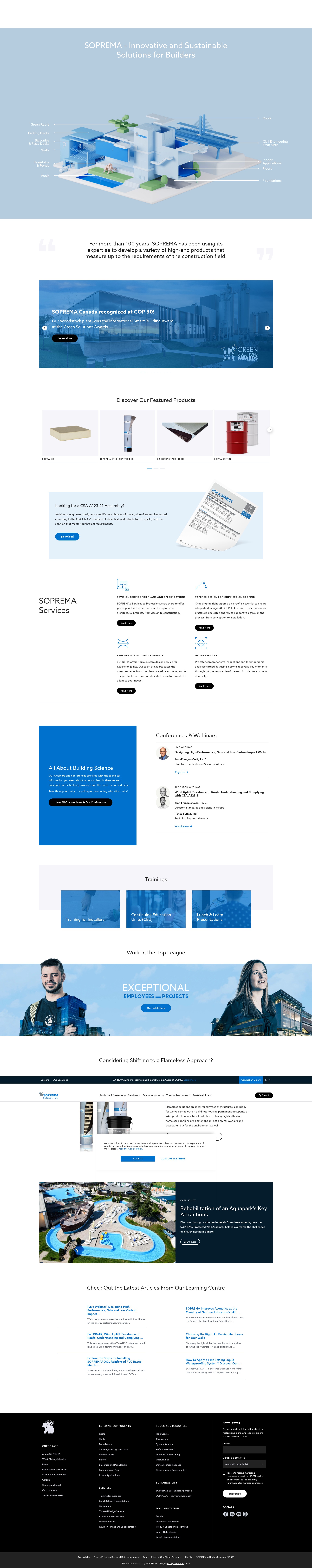 Screenshot of soprema.ca