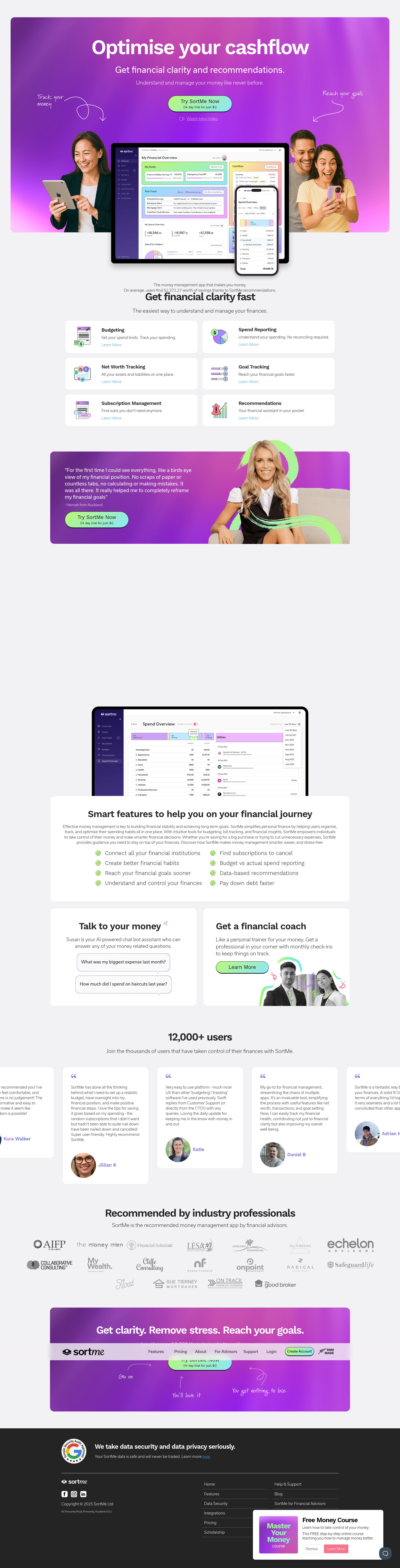 Screenshot of sortme.com