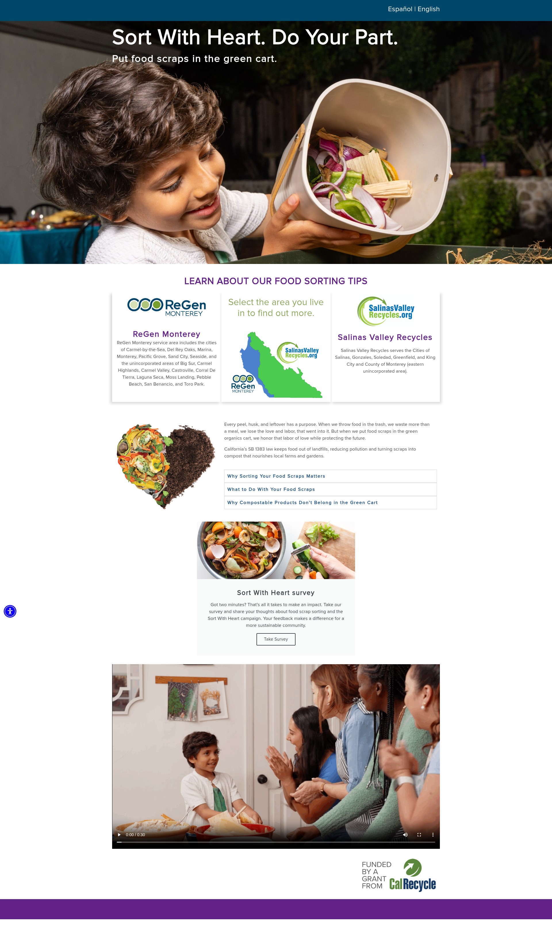Screenshot of sortwithheart.org