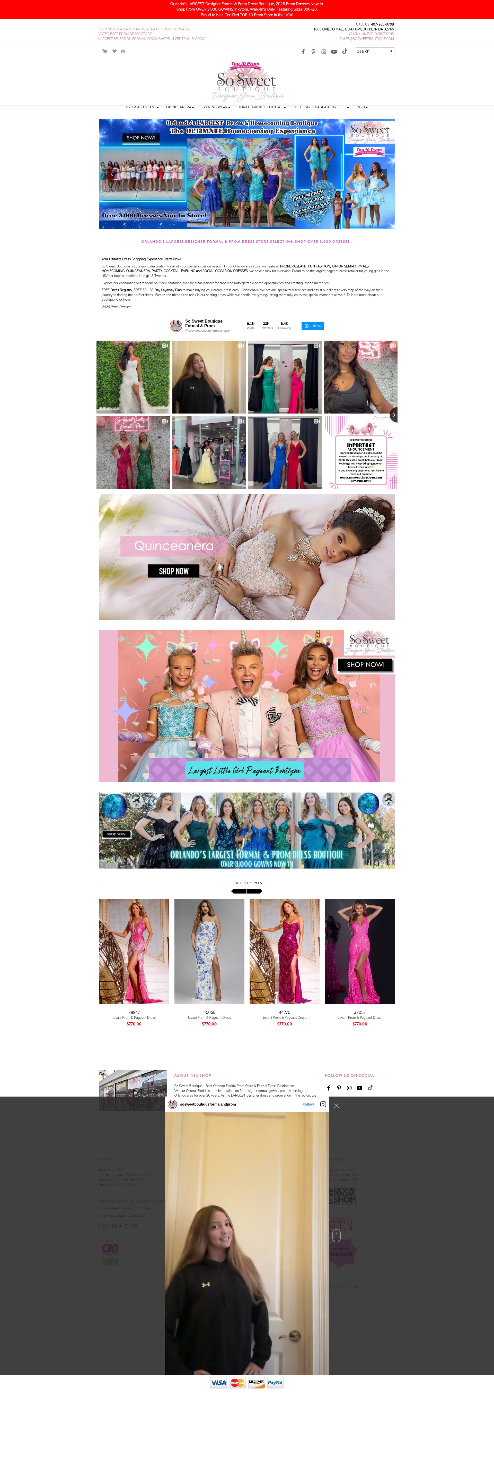 Screenshot of sosweetboutique.com