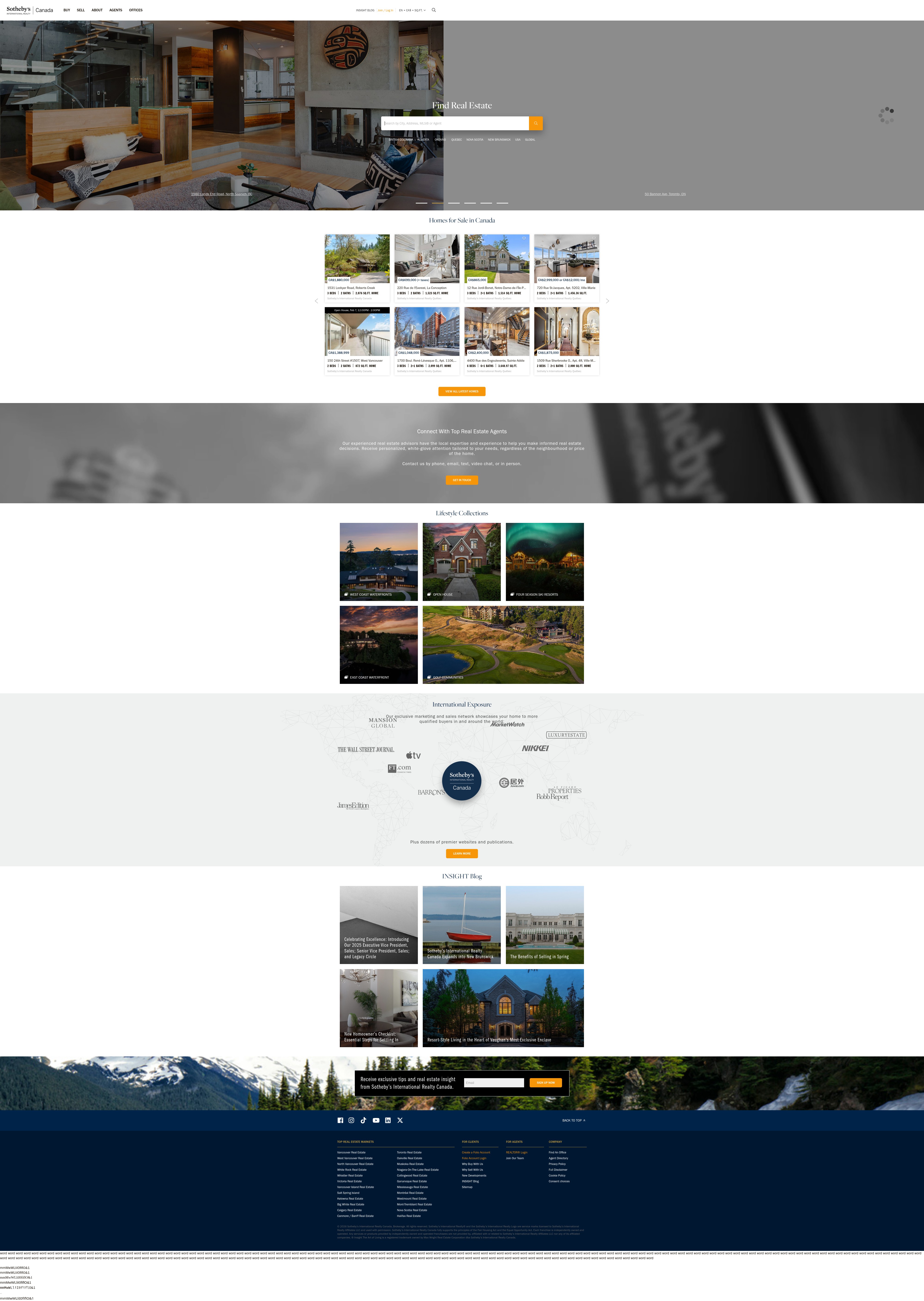 Screenshot of sothebysrealty.ca