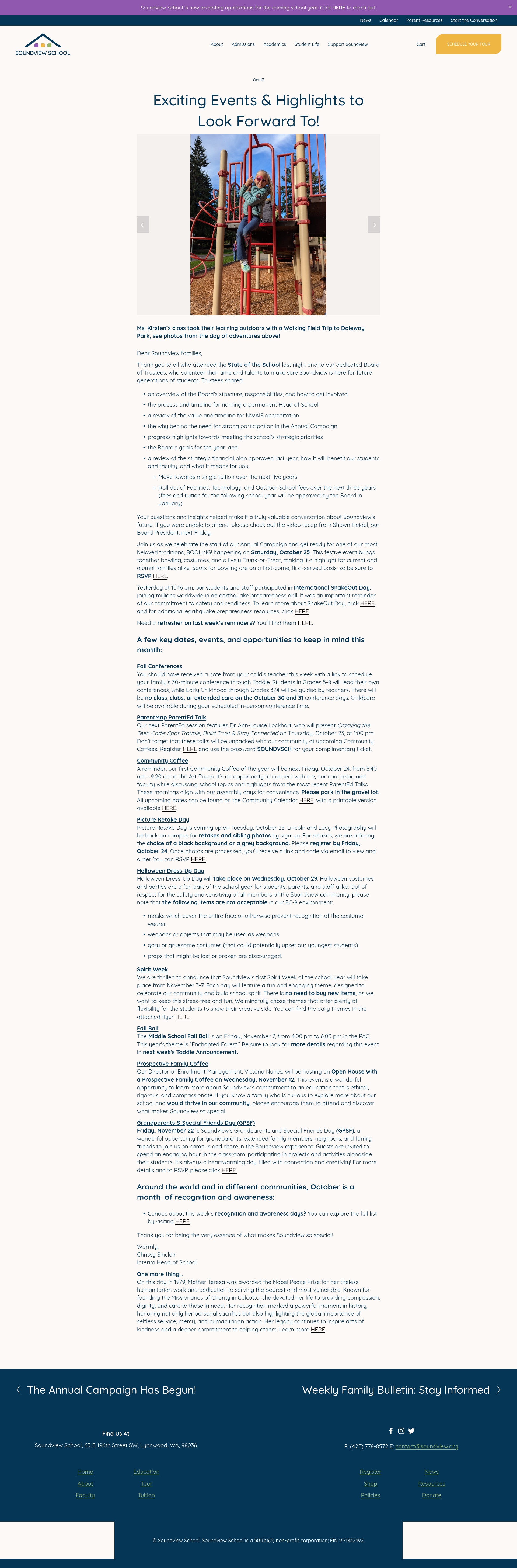 Screenshot of soundview.org