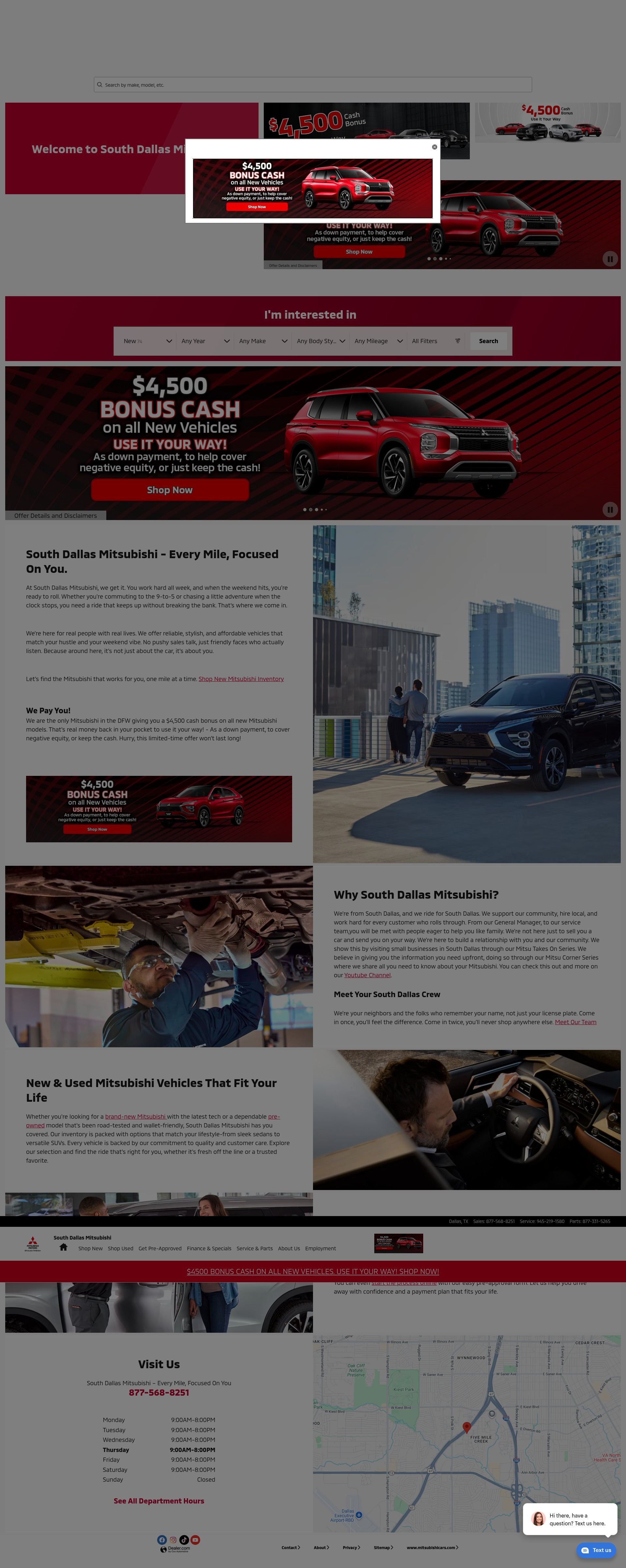 Screenshot of southdallasmitsu.com