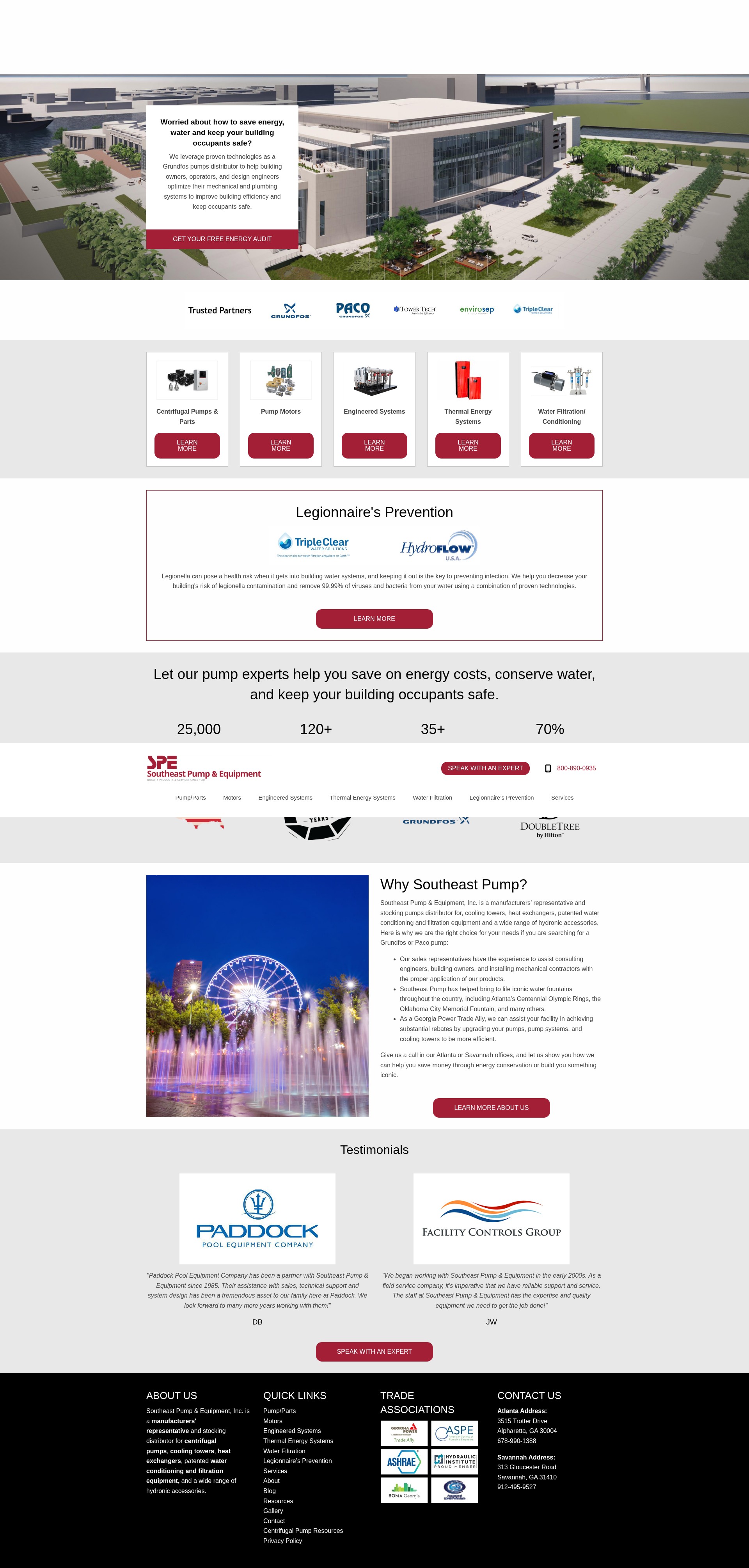 Screenshot of southeastpump.com