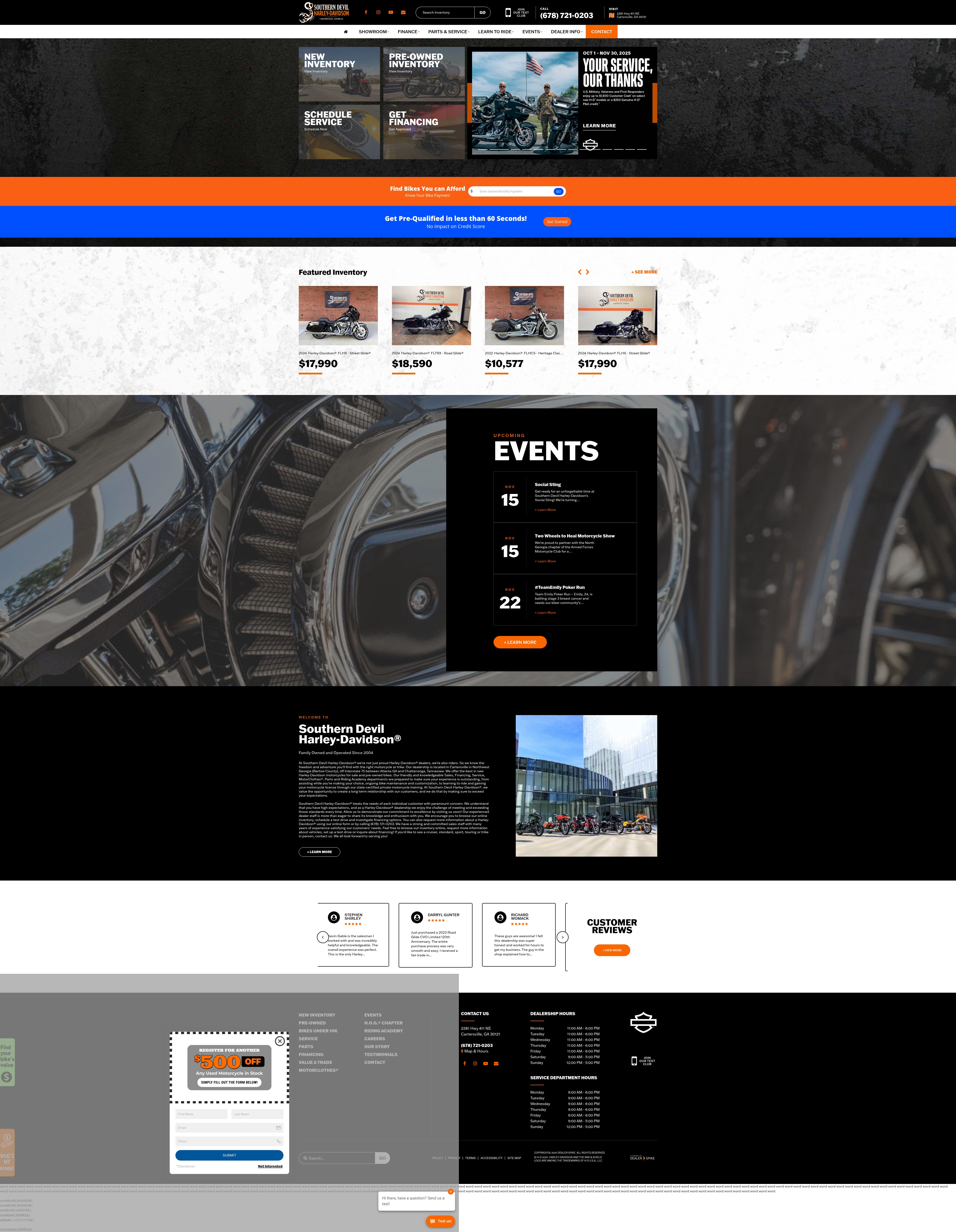 Screenshot of southerndevilhd.com